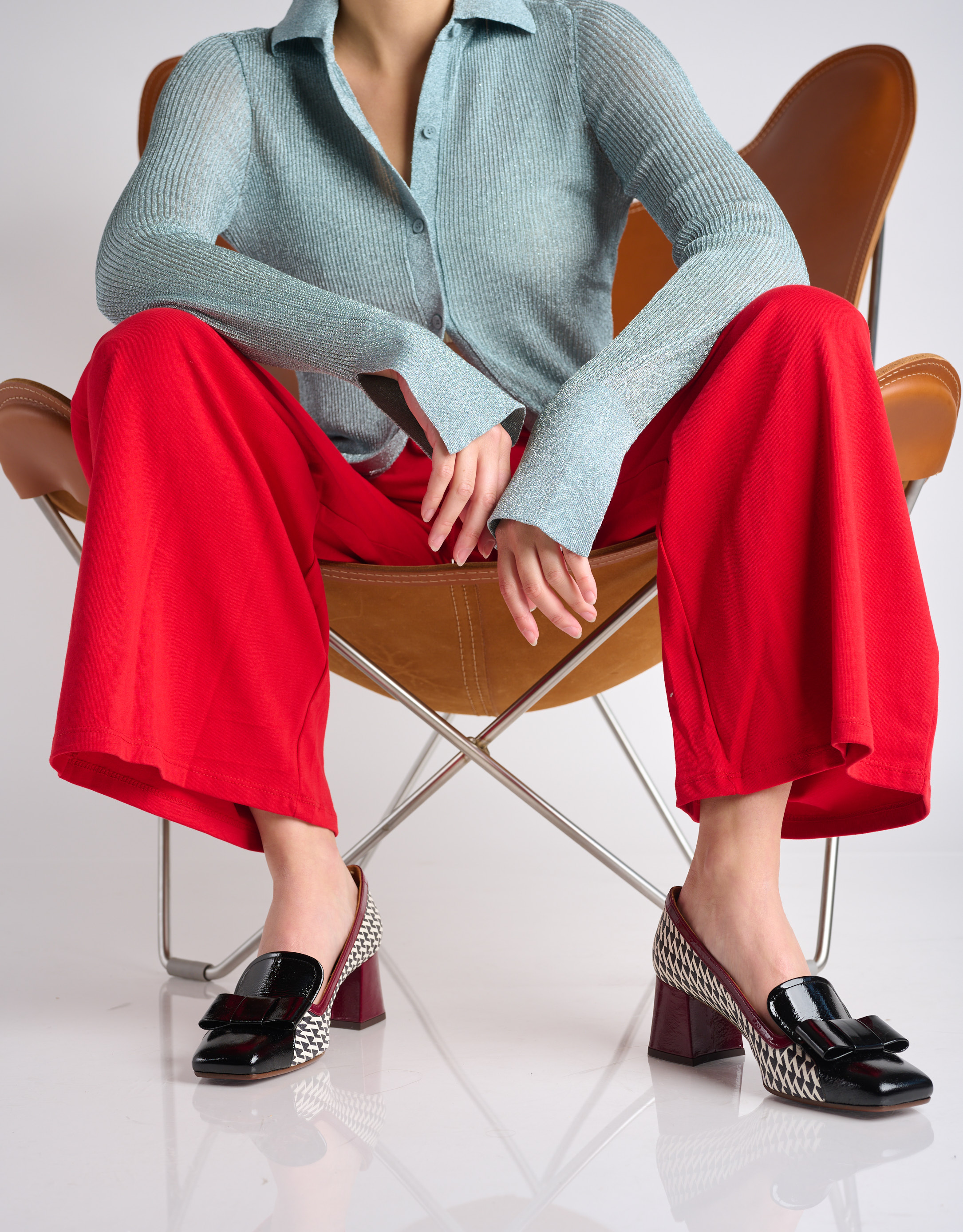 נעלי נשים - Chie Mihara - נעלי עקב VYLANO - שחור לבן2