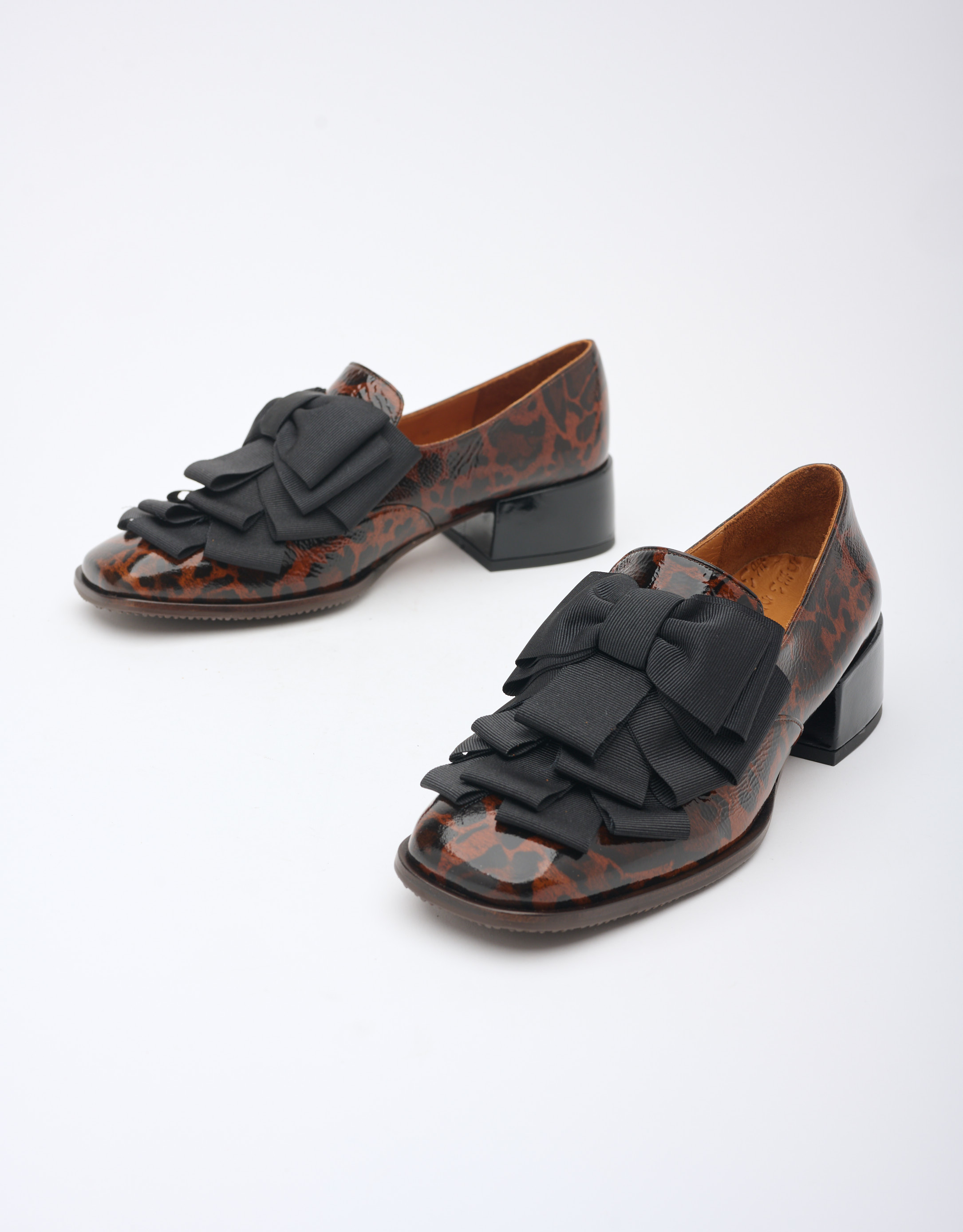 נעלי נשים - Chie Mihara - נעלי מוקסין ZAPAME - חום מנומר3