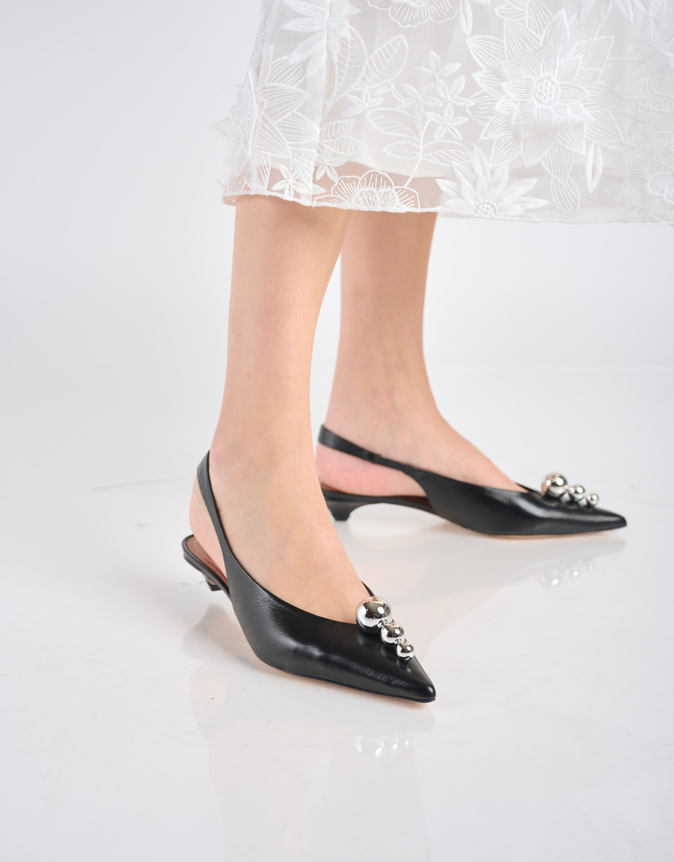 נעלי נשים - Vicenza - נעלי סירה LAZIO כדורים - שחור2