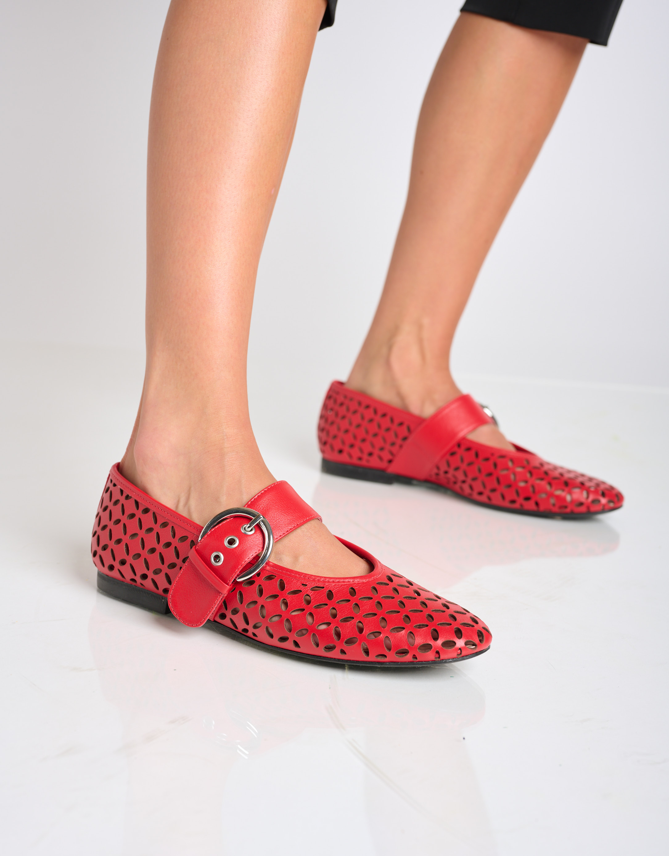 נעלי נשים - Vicenza - נעלי בובה  BRESCIA - אדום3