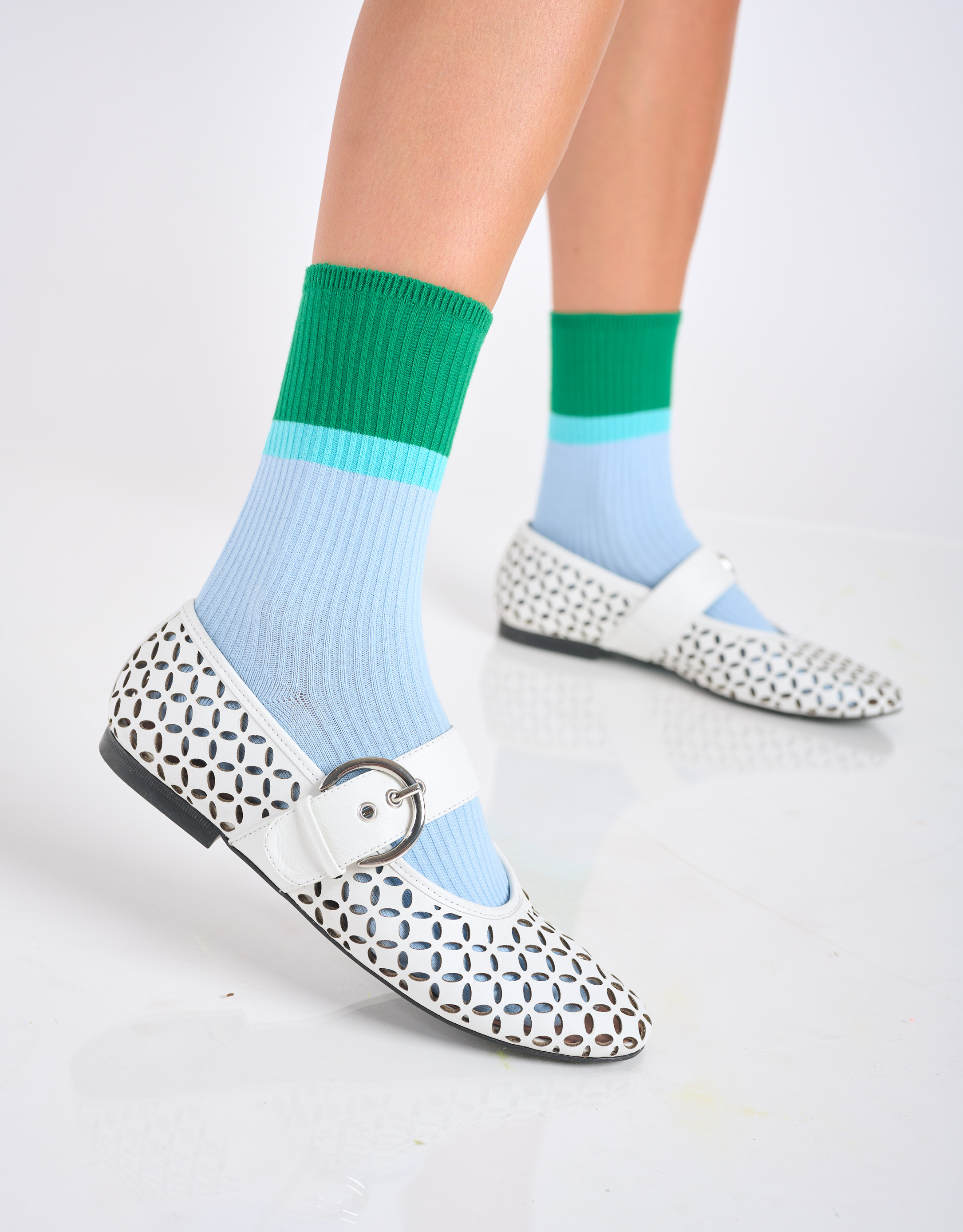 נעלי נשים - Vicenza - נעלי בובה  BRESCIA - לבן4