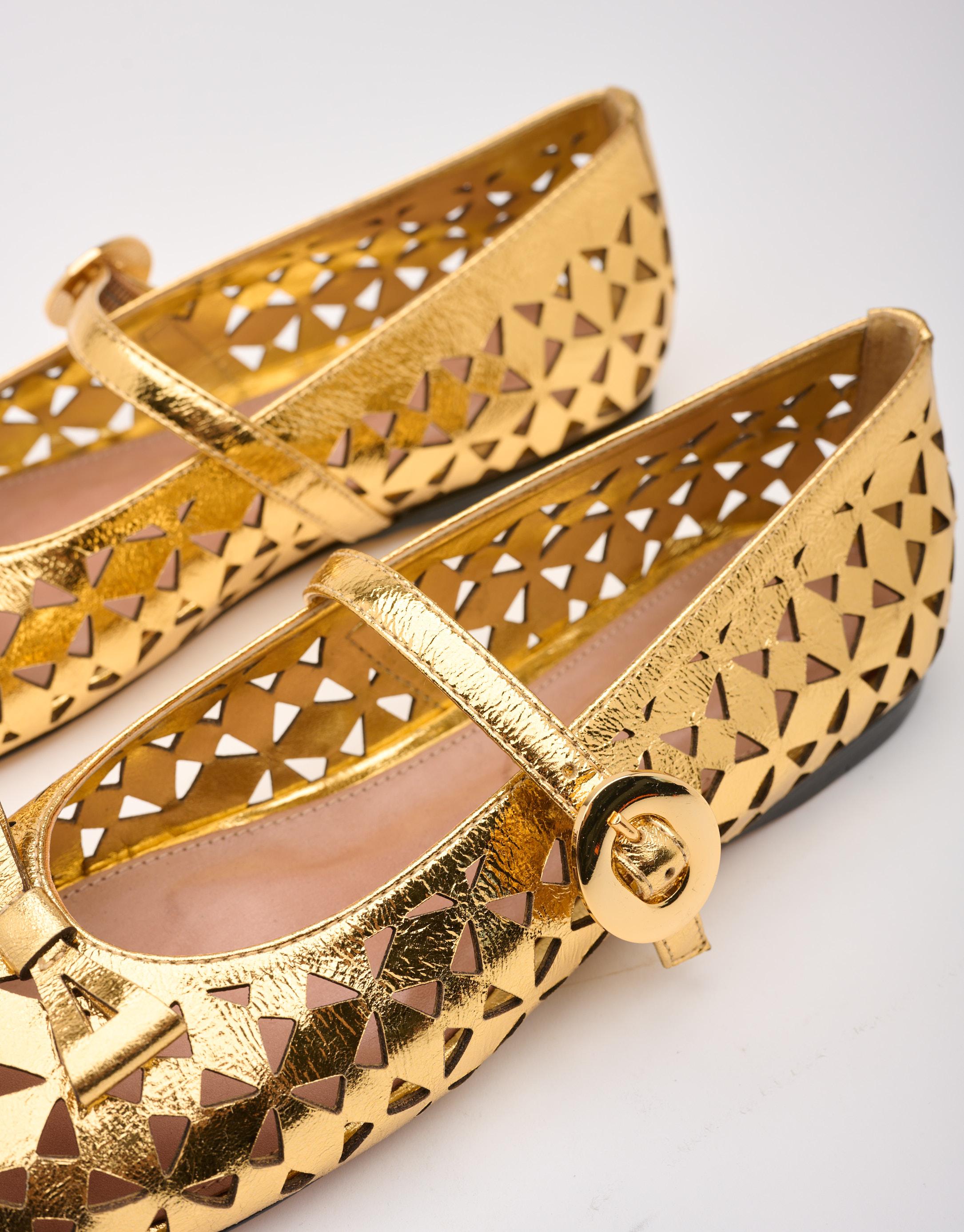 נעלי נשים - Vicenza - נעלי בובה CALI - זהב3