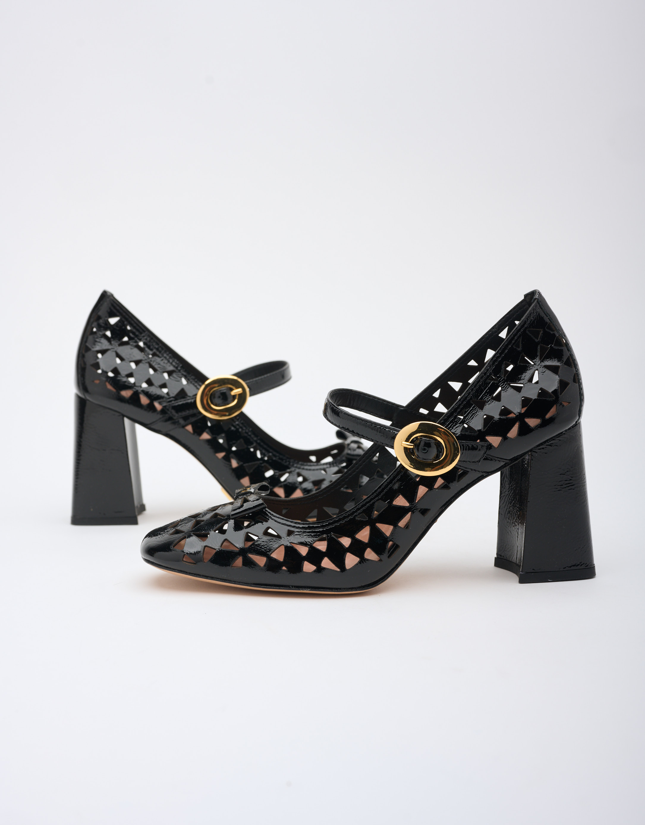נעלי נשים - Vicenza - נעלי בובה עם עקב  ANATOLI - שחור1