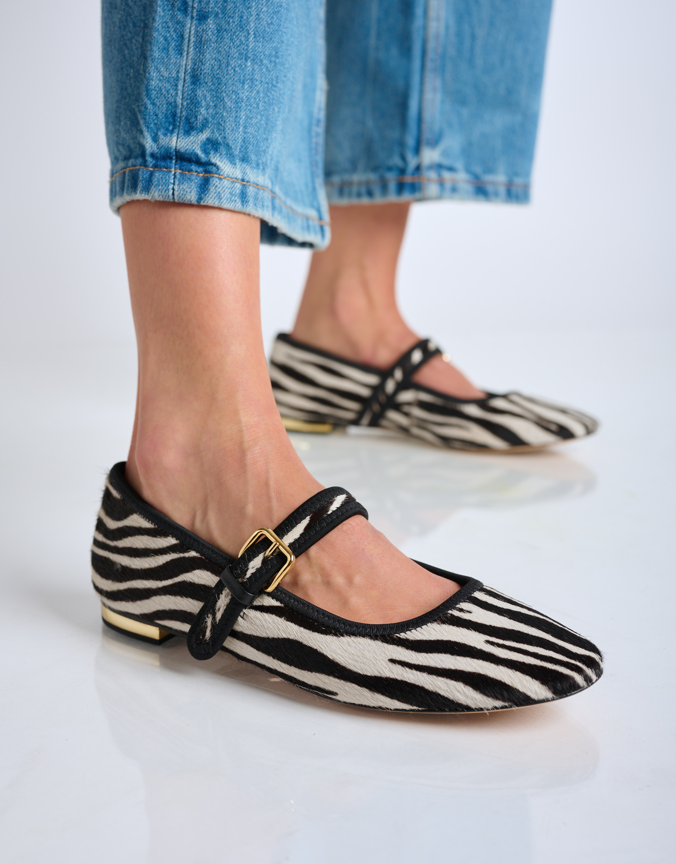 נעלי נשים - Vicenza - נעלי בובה TAMMY - זברה2