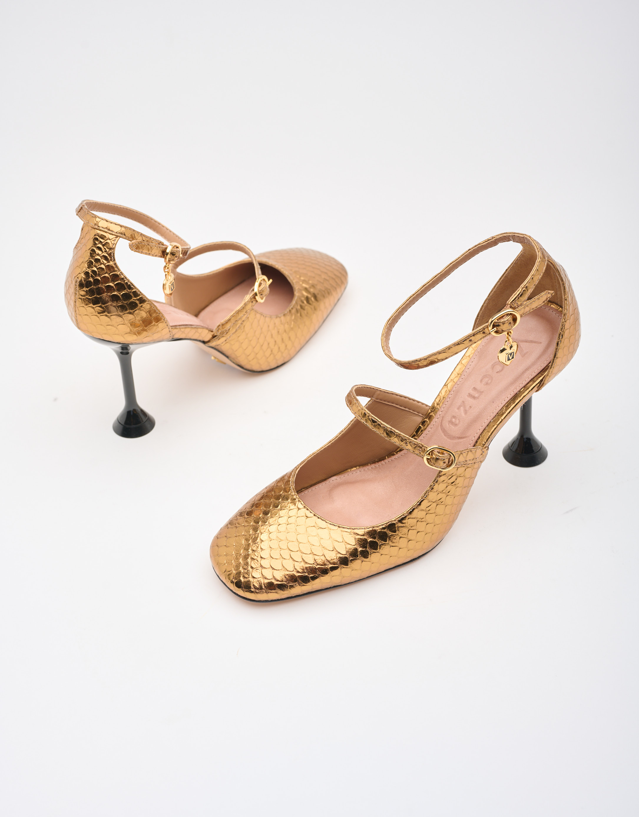 נעלי נשים - Vicenza - נעלי עקב ANATOLIA - זהב2