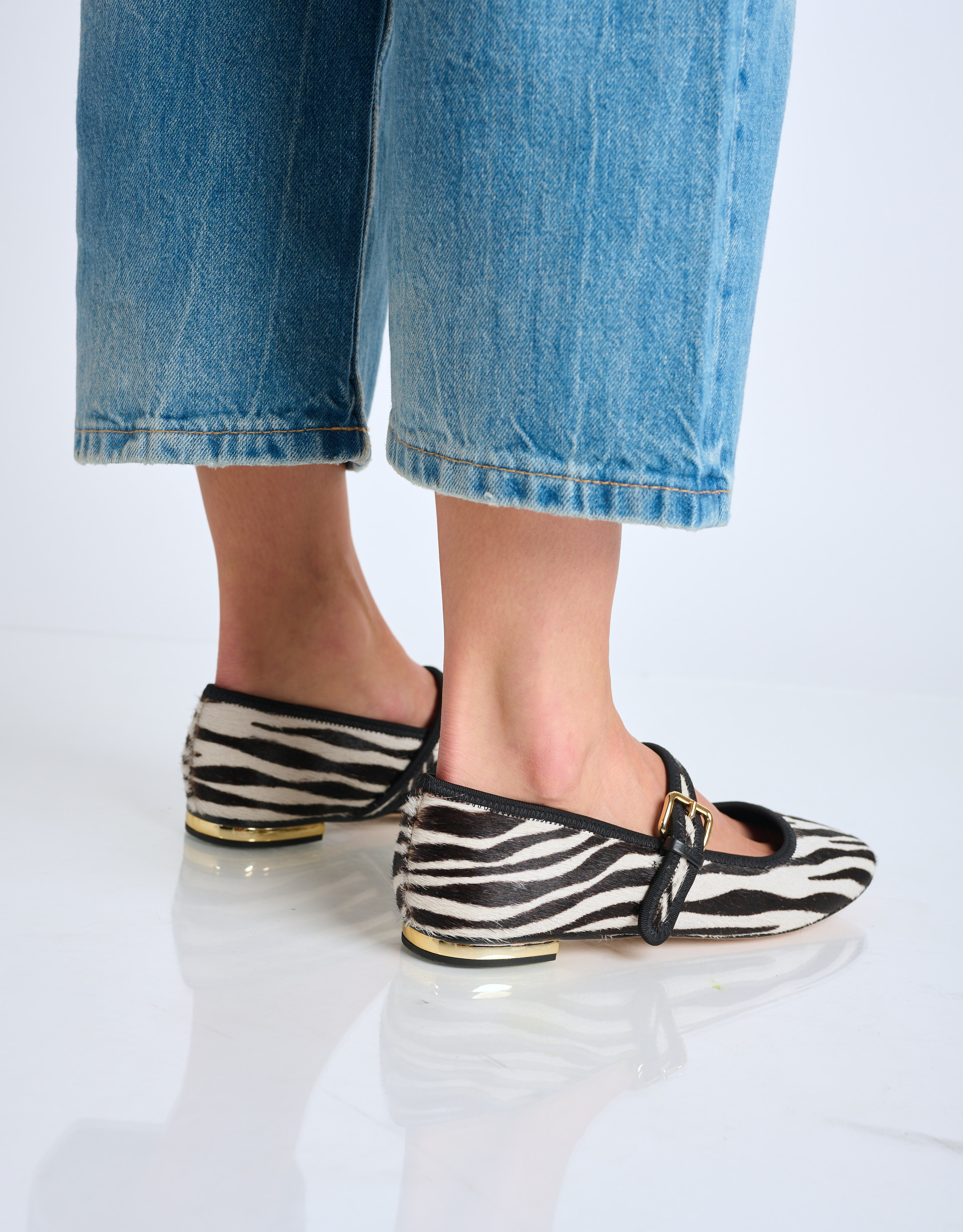 נעלי נשים - Vicenza - נעלי בובה TAMMY - זברה4