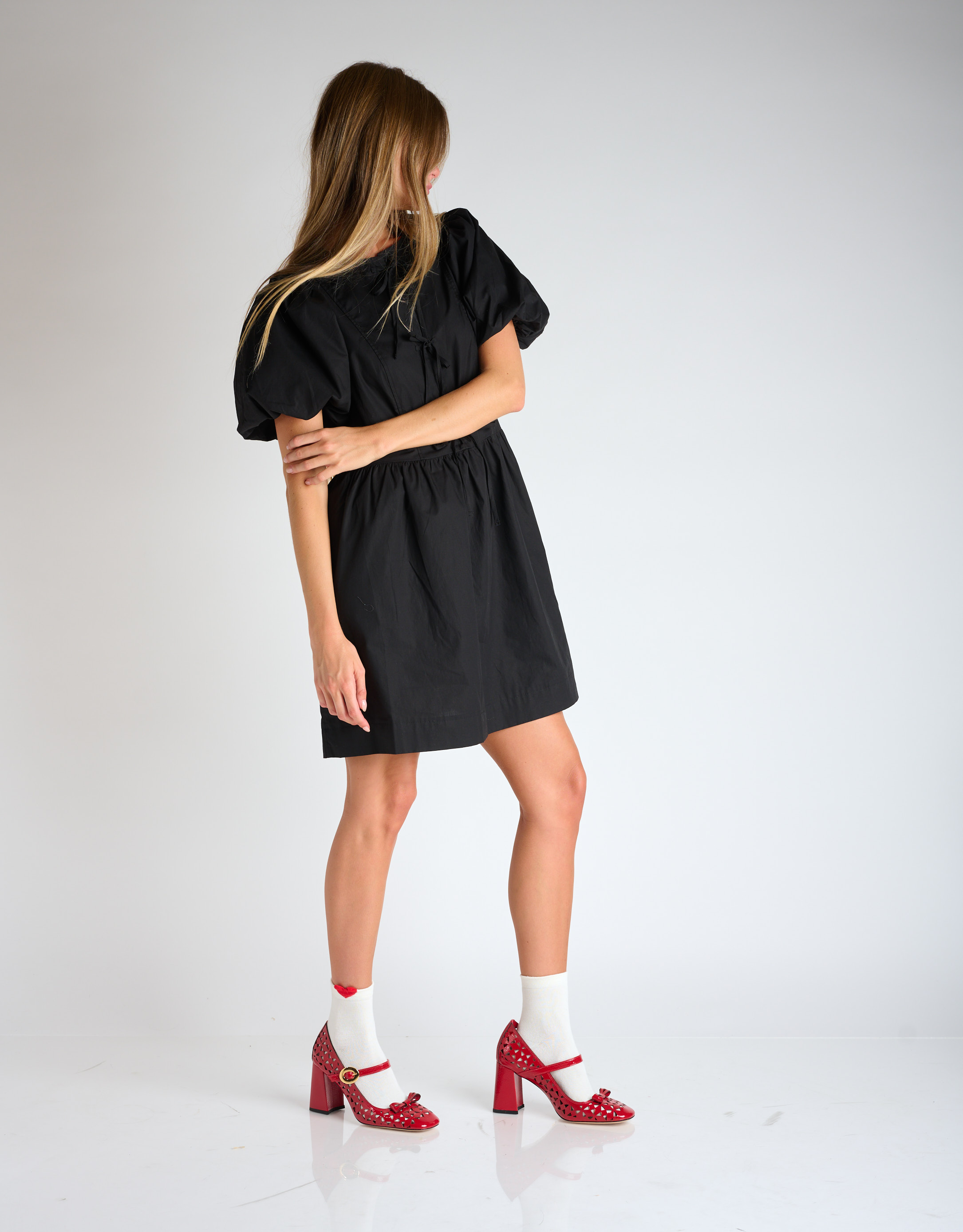 נעלי נשים - Vicenza - נעלי בובה עם עקב  ANATOLI - אדום4