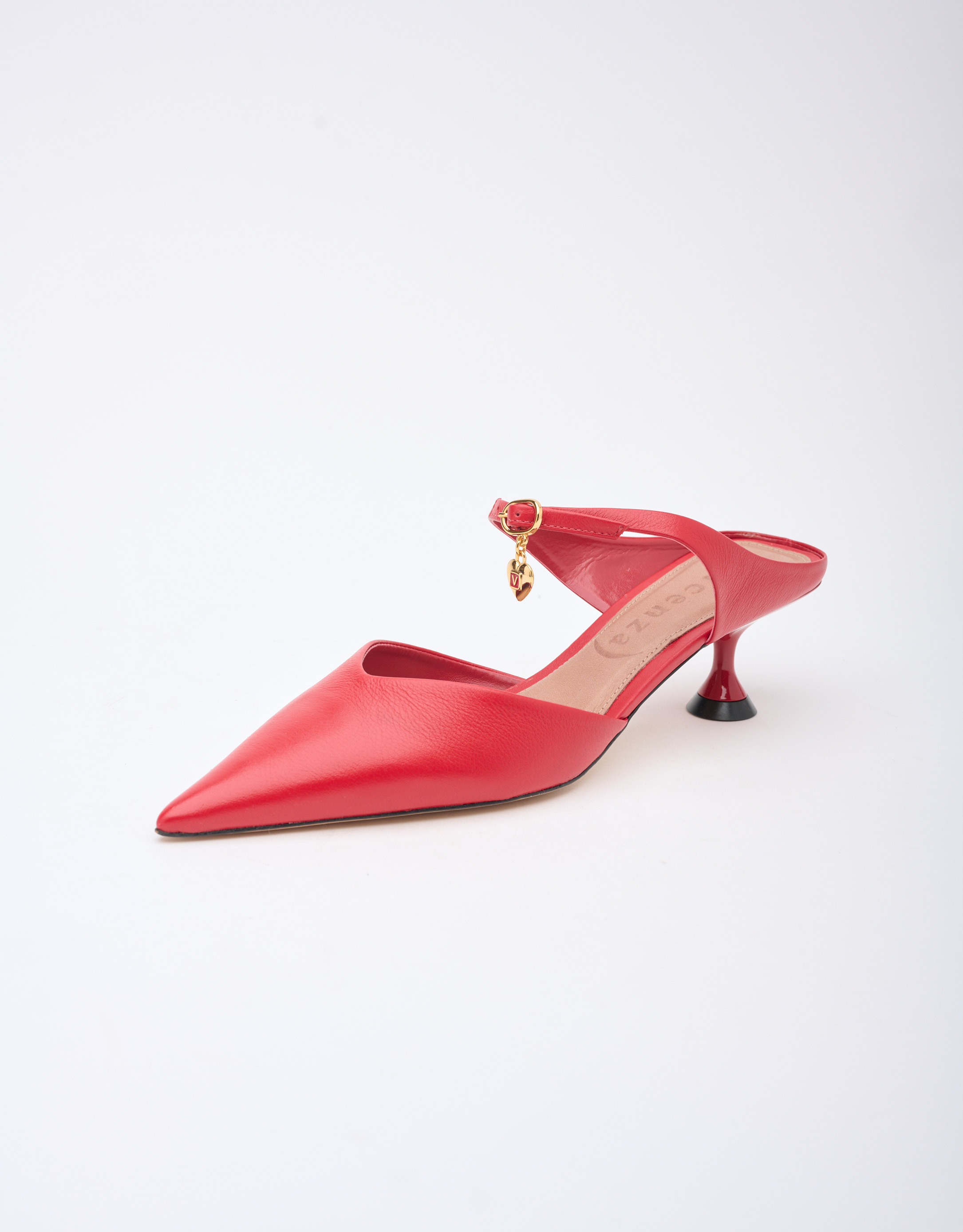 נעלי נשים - Vicenza - סנדלי עקב SERVIA - אדום3