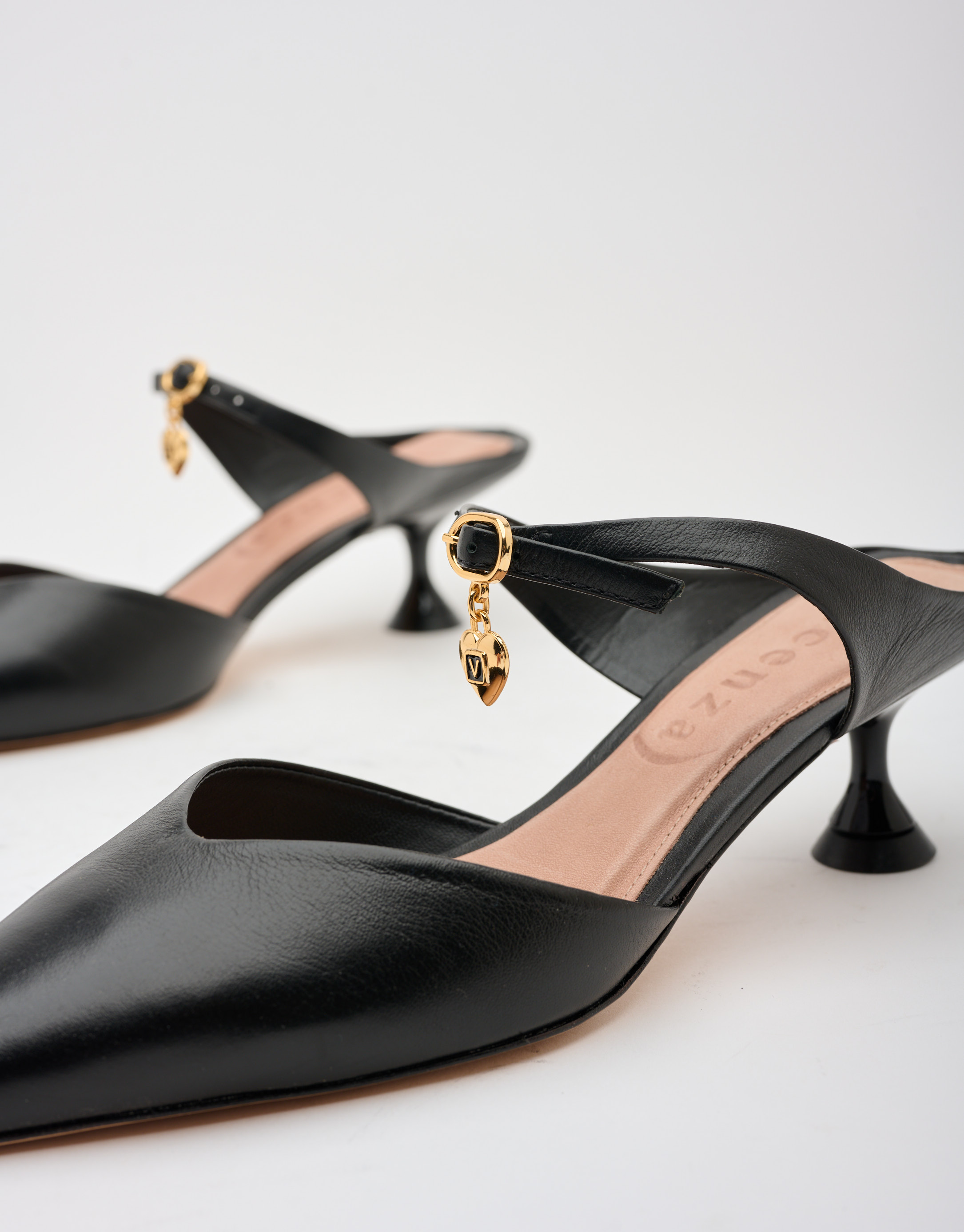 נעלי נשים - Vicenza - סנדלי עקב SERVIA - שחור4