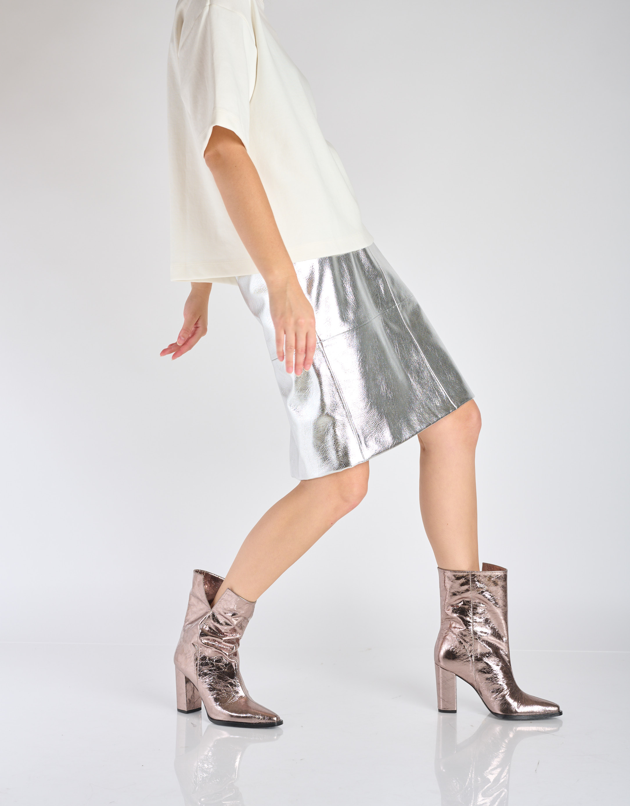 נעלי נשים - Vicenza - מגפי עקב ENNIS - ברונזה1