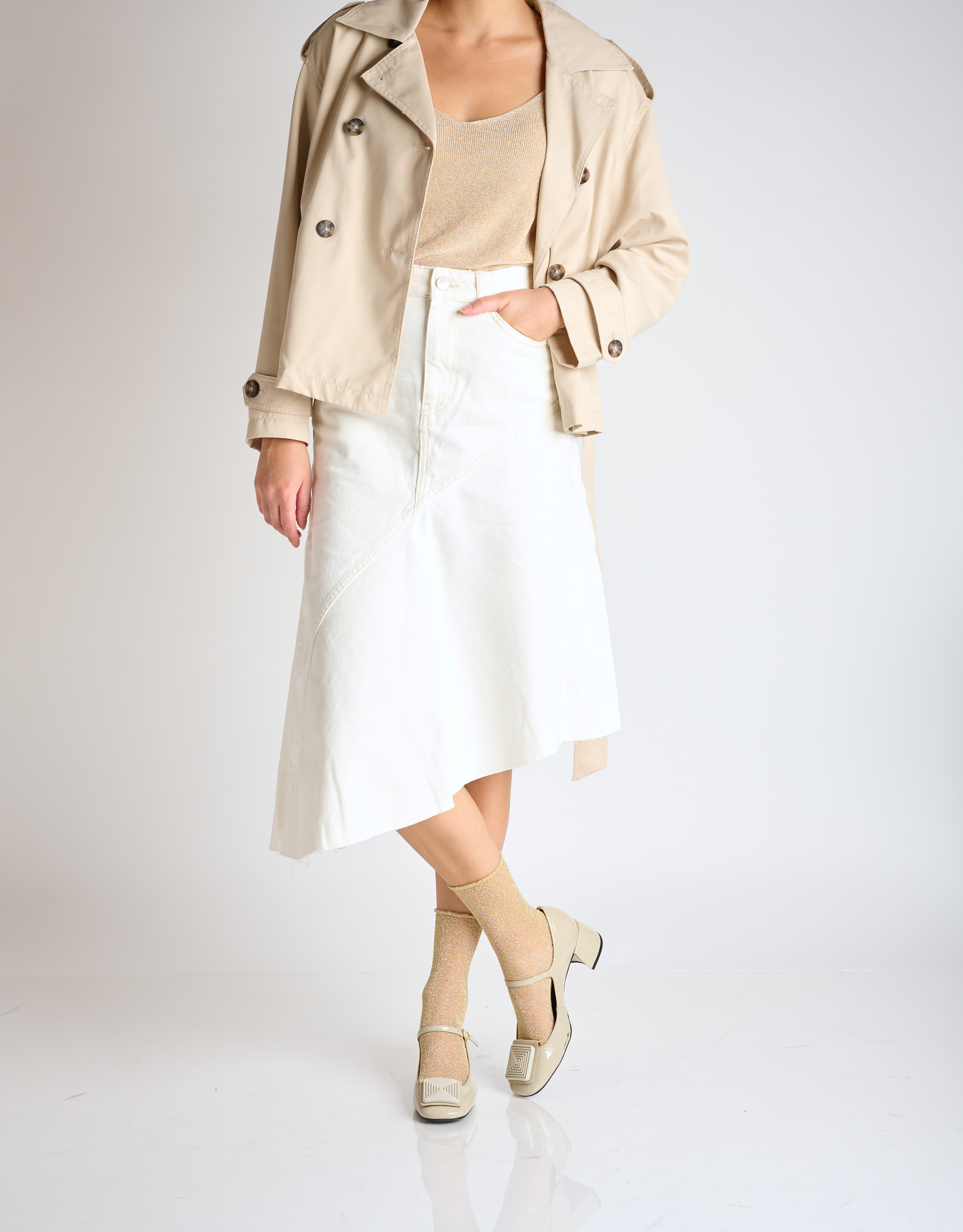 נעלי נשים - Vicenza - נעלי בובה עם עקב CARIBE - אופוויט2