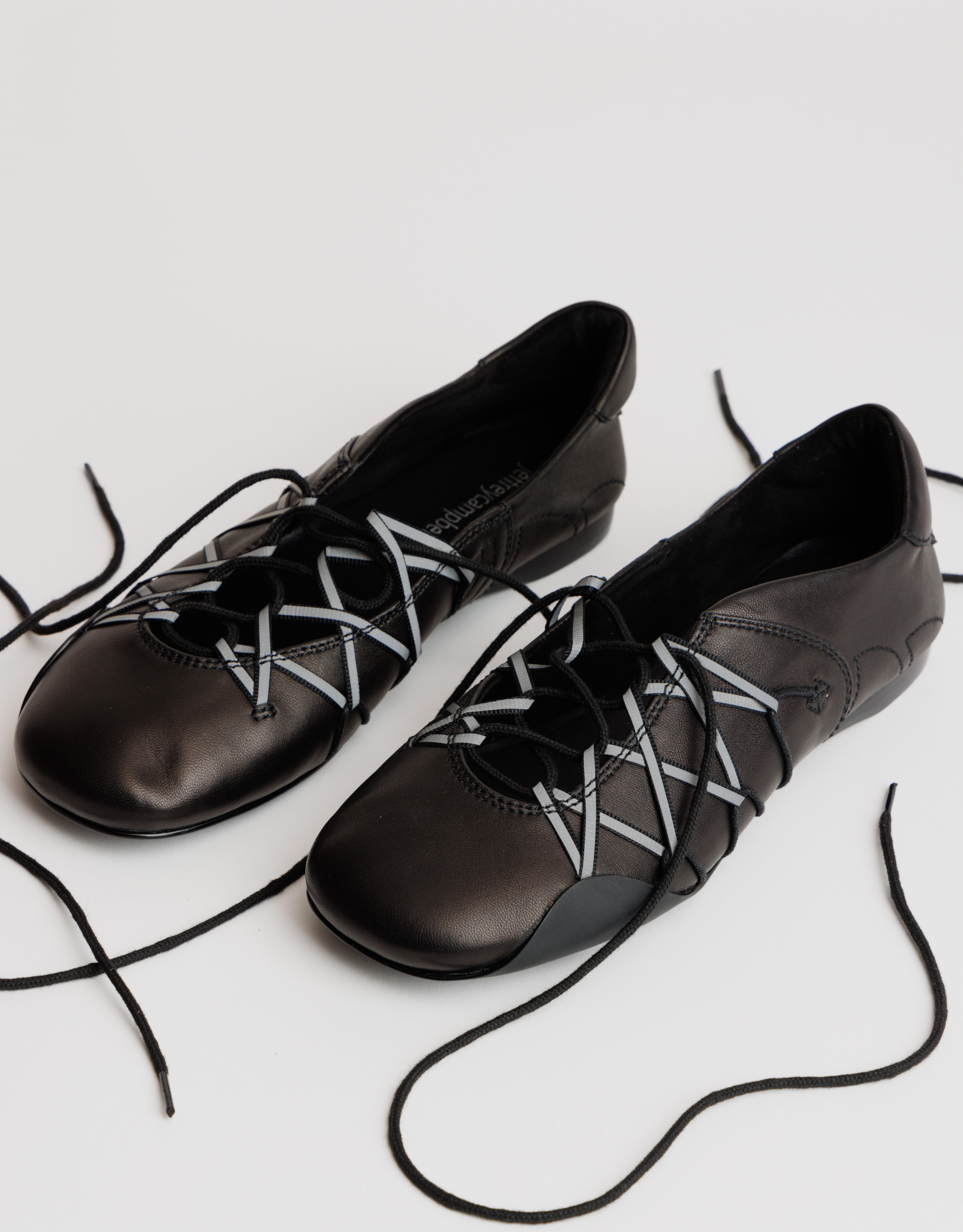 נעלי נשים - Jeffrey Campbell - נעליים שטוחות M-V-P - שחור2