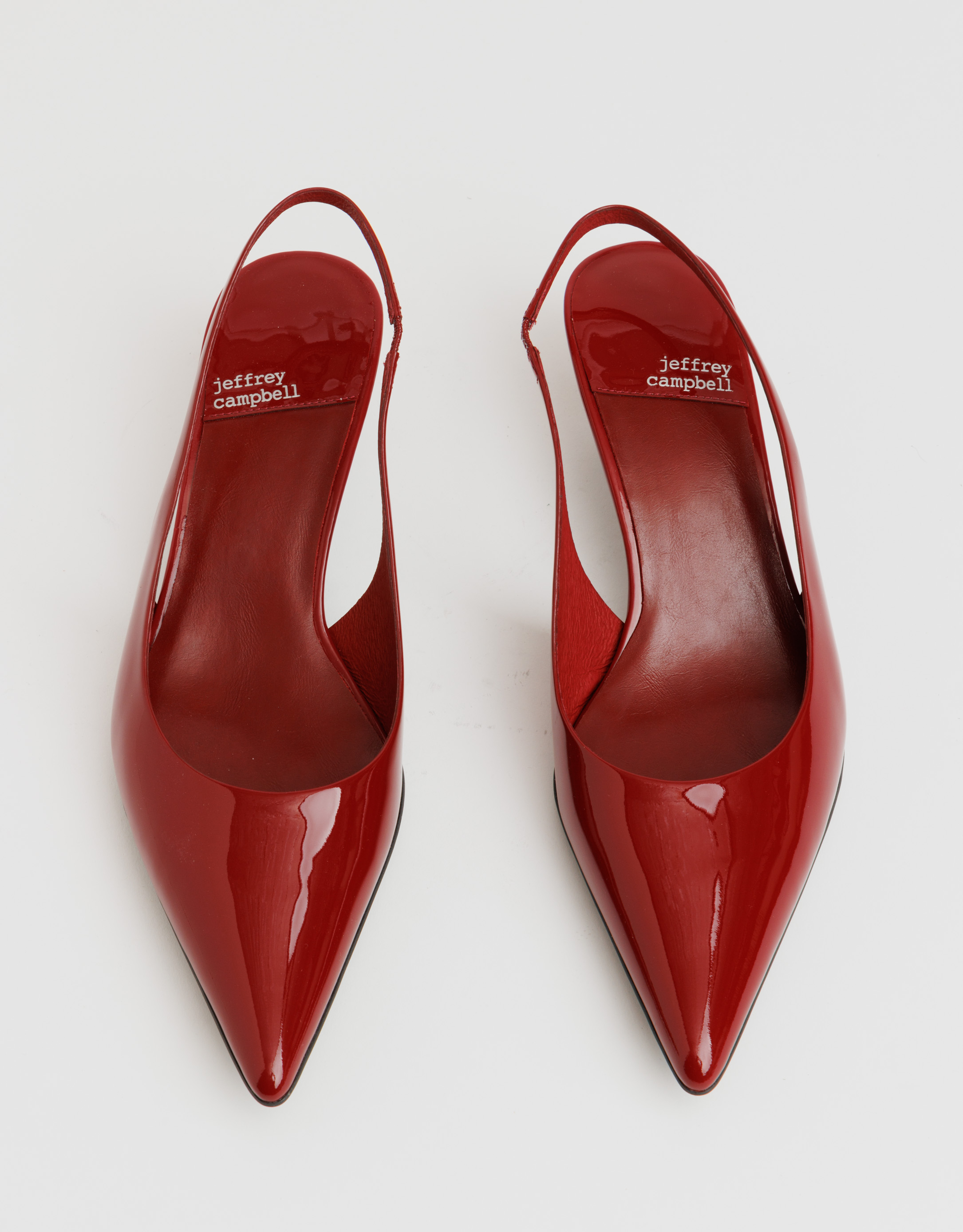 נעלי נשים - Jeffrey Campbell - נעלי סירה עם עקב PERSONA - בורדו3