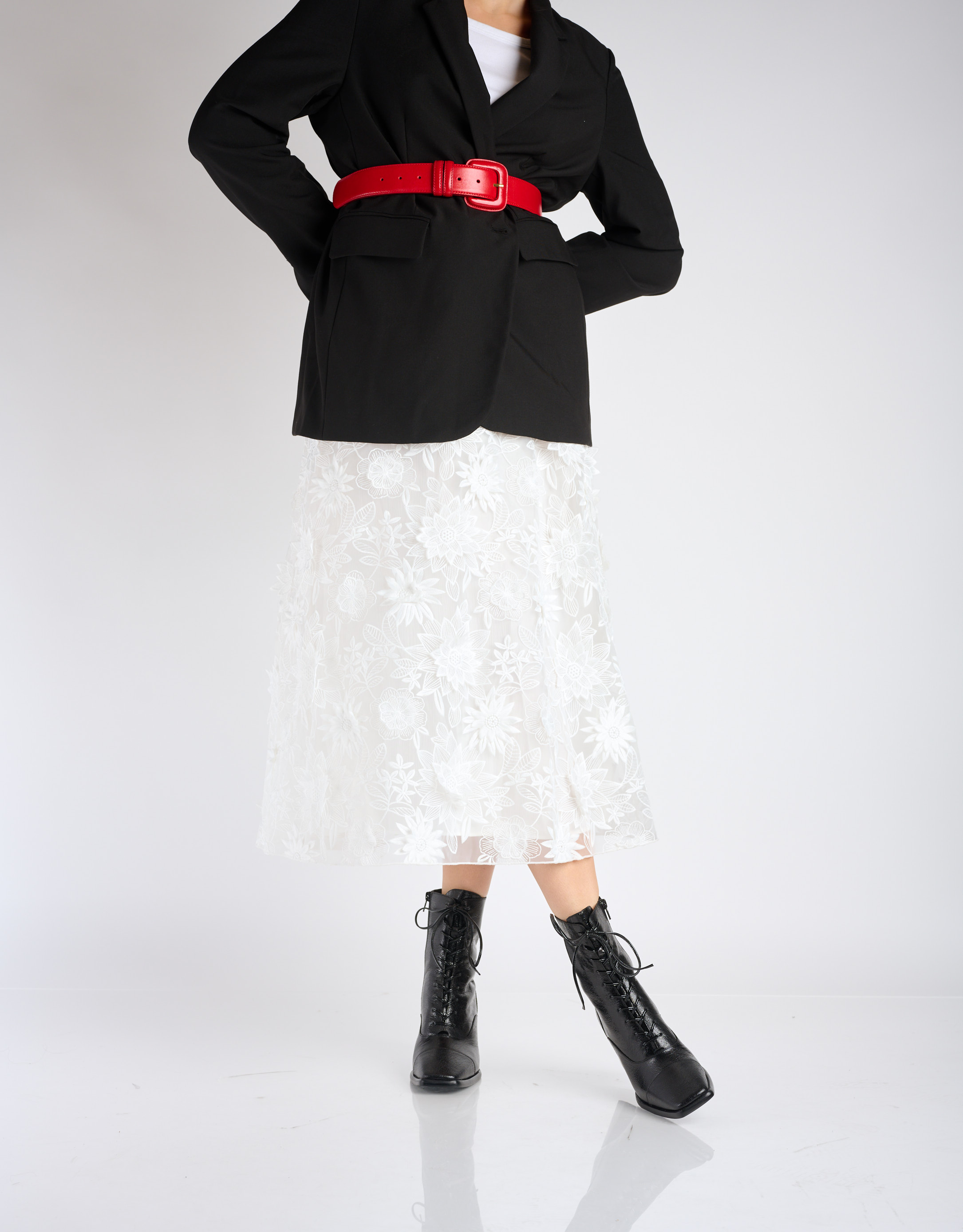 נעלי נשים - Jeffrey Campbell - מגפוני עקב WESTLYN - שחור3