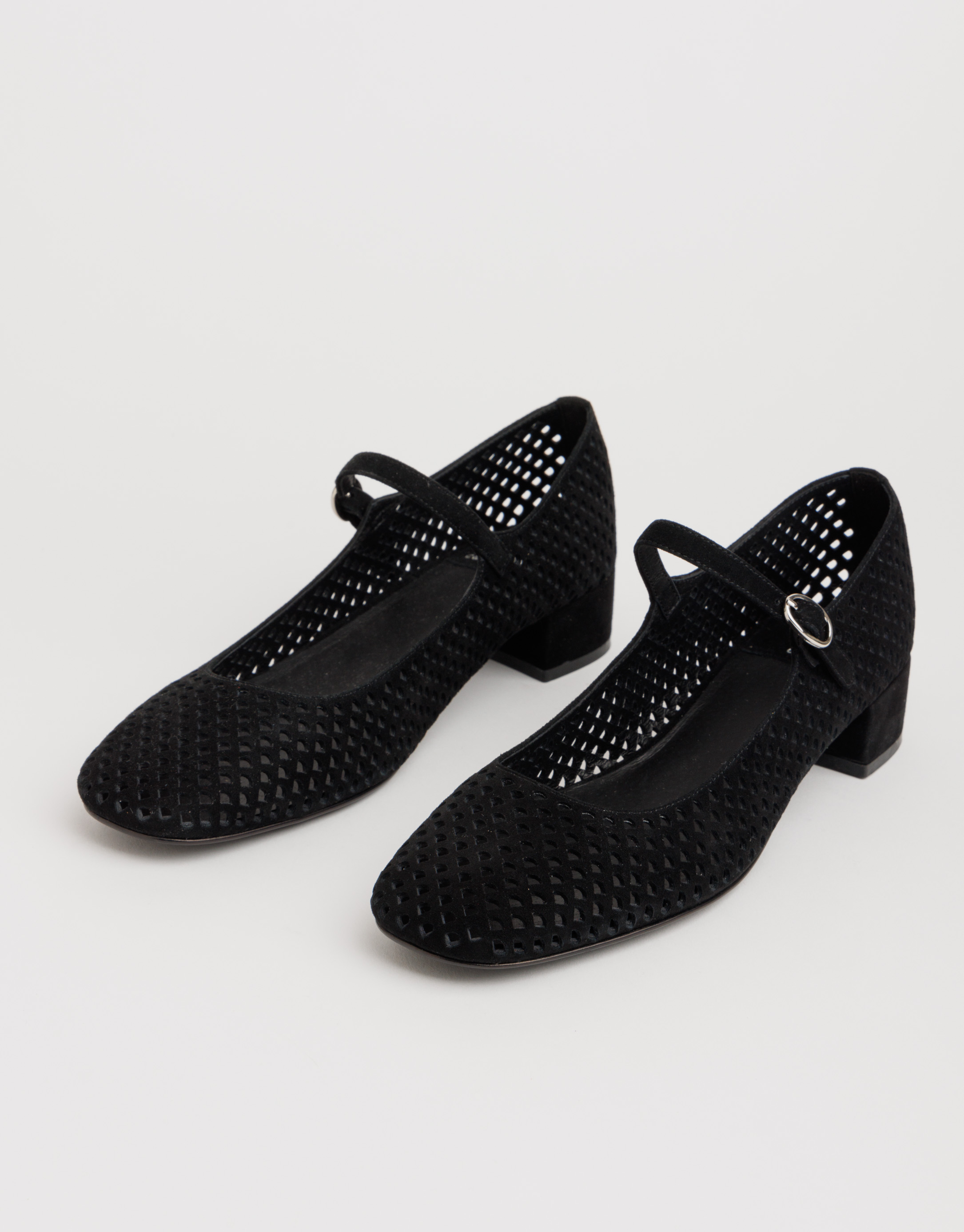 נעלי נשים - Jeffrey Campbell - נעלי בובה מזמש TOPTIER - שחור4