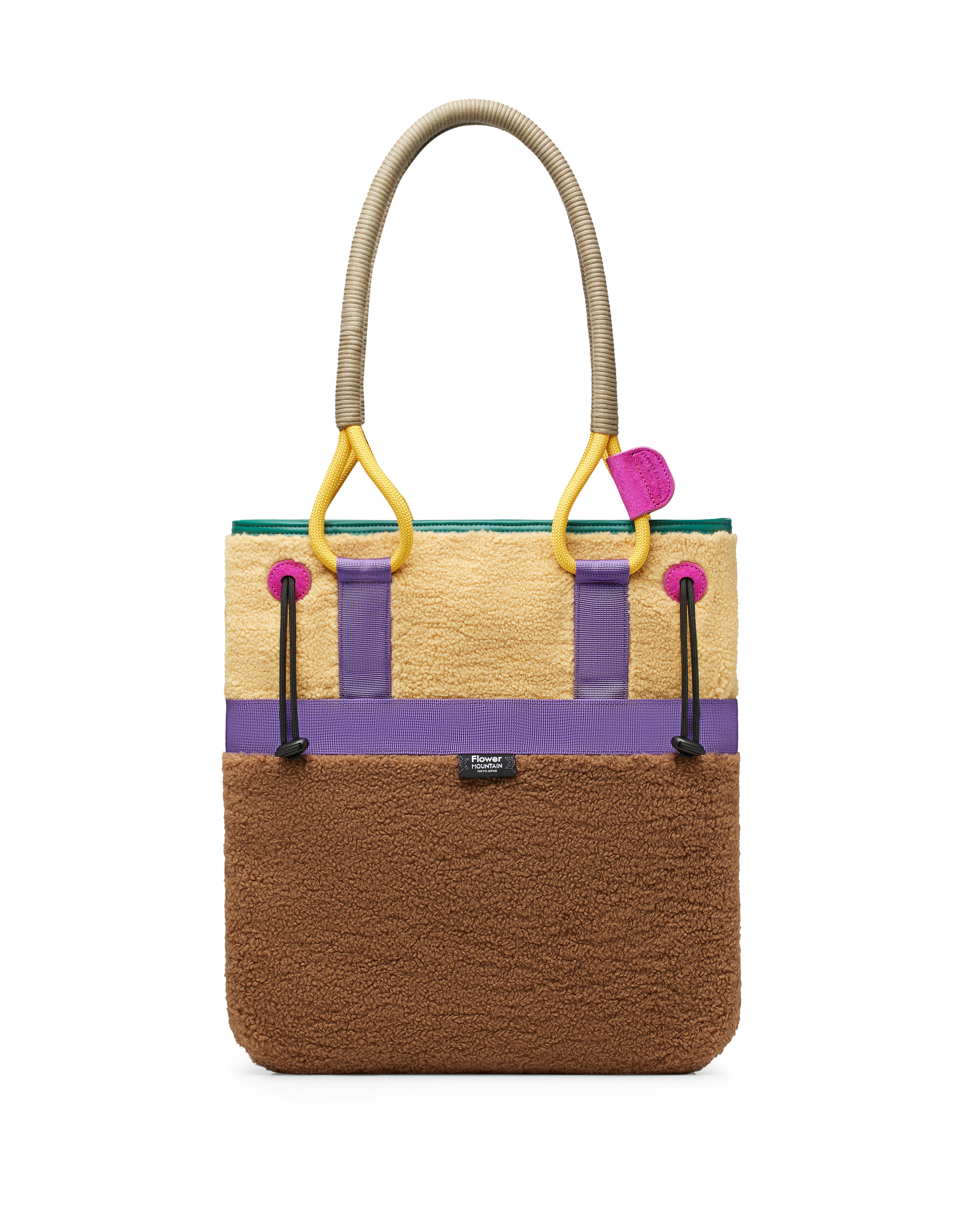 נעלי נשים - Flower Mountain - תיק צד TOTE FM - בז'   חום3