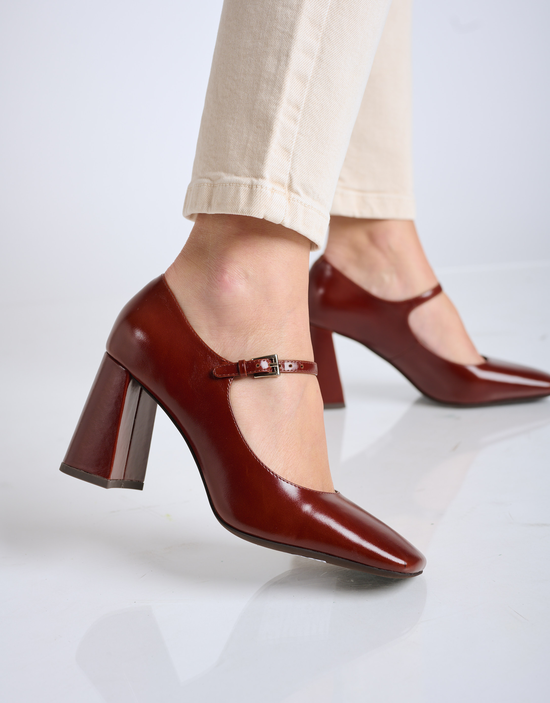 נעלי נשים - Jeffrey Campbell - נעלי עקב BOURDIN - חום2