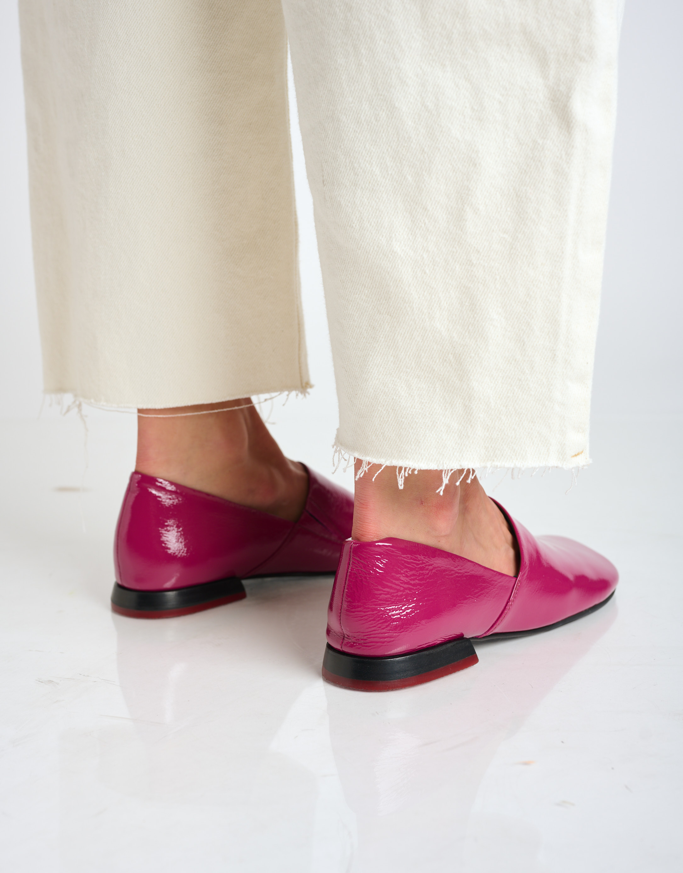 נעלי נשים - Yuko Imanishi - נעליים מבריקות שטוחות KEO - סגול3