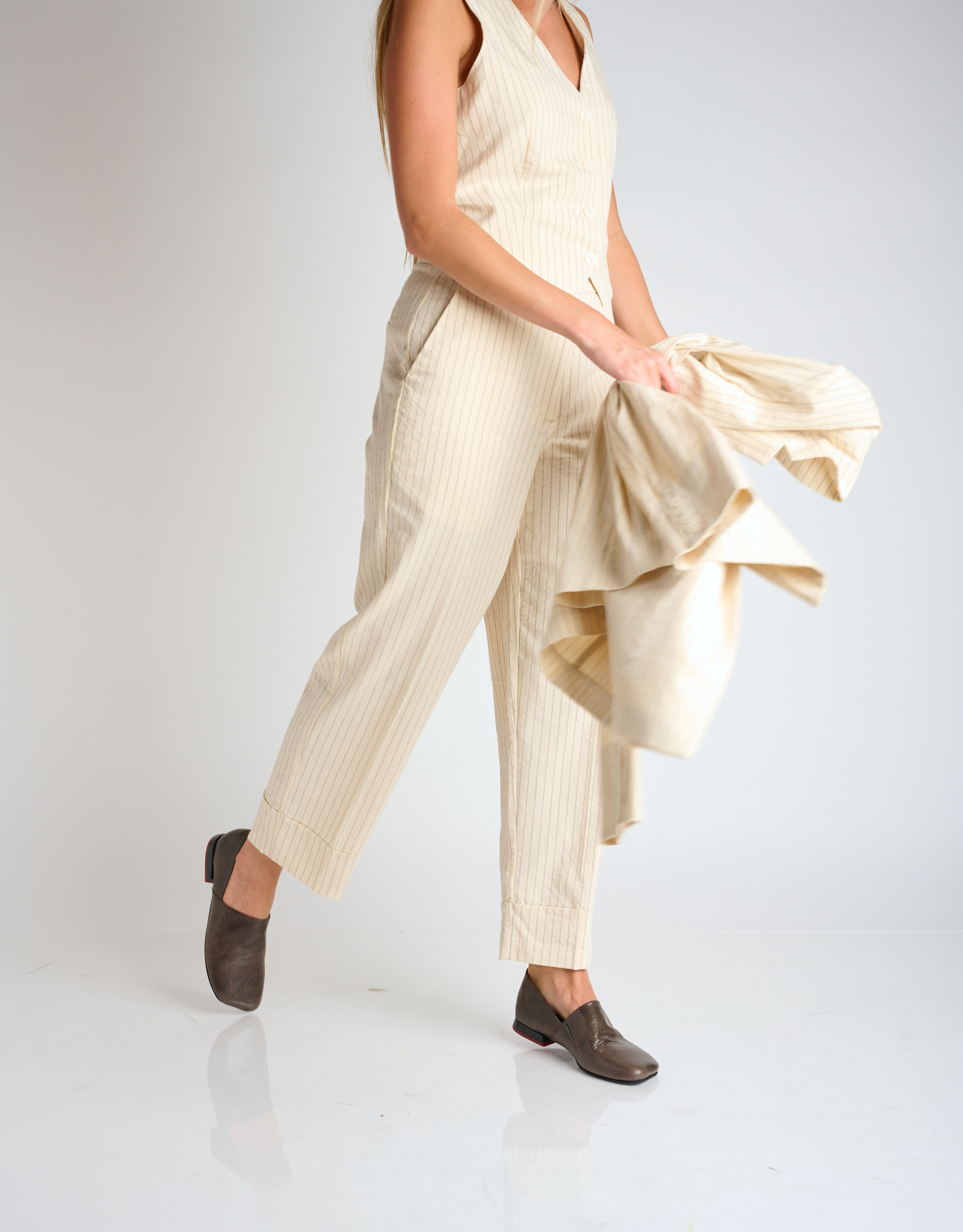 נעלי נשים - Yuko Imanishi - נעליים שטוחות KEO - חום3