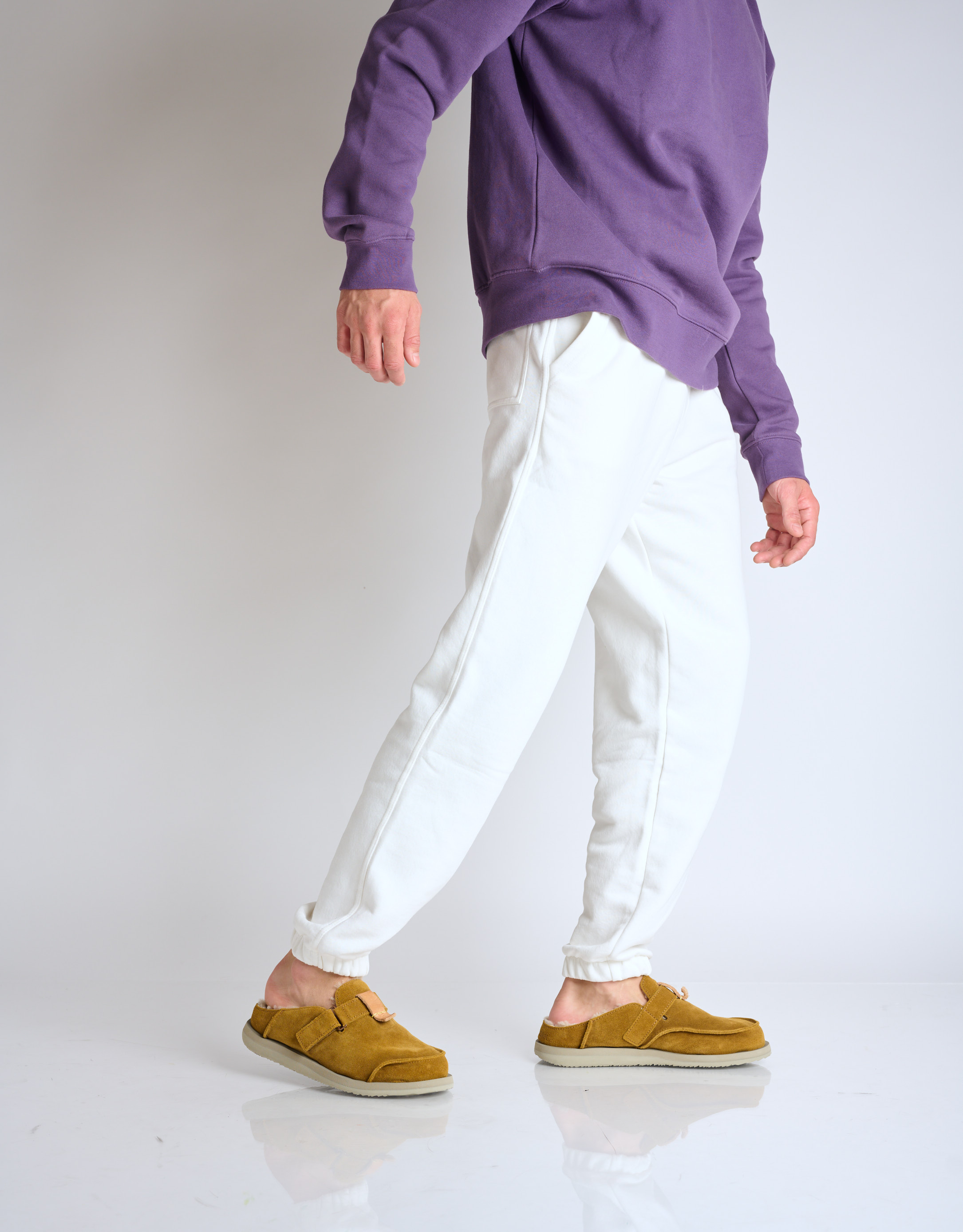 נעלי גברים - Satorisan - כפכפי זמש  UWABAKI - קאמל2