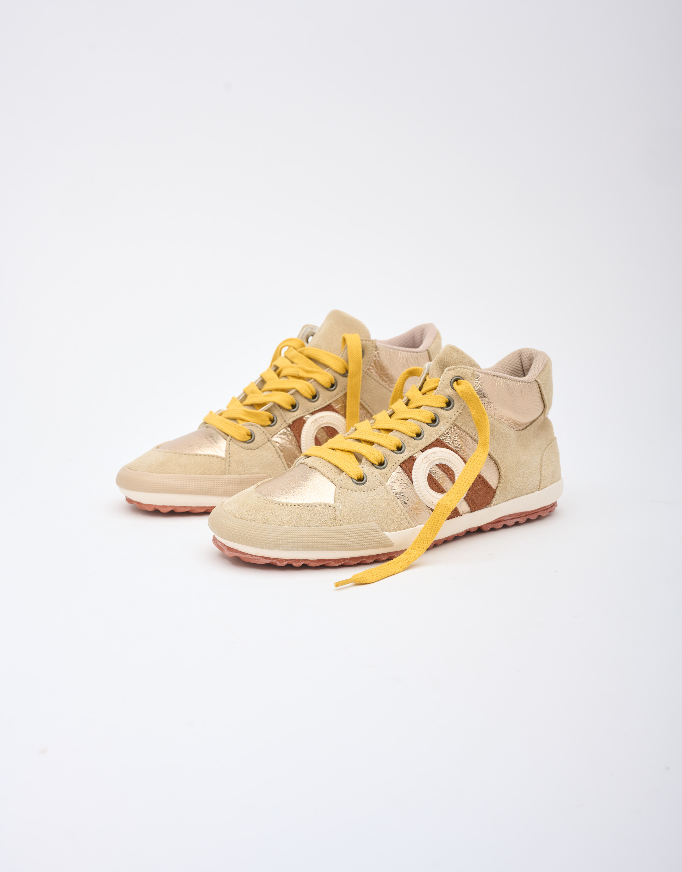 נעלי נשים - Aro - סניקרס גבוהות מטאליות IDO - זהב4