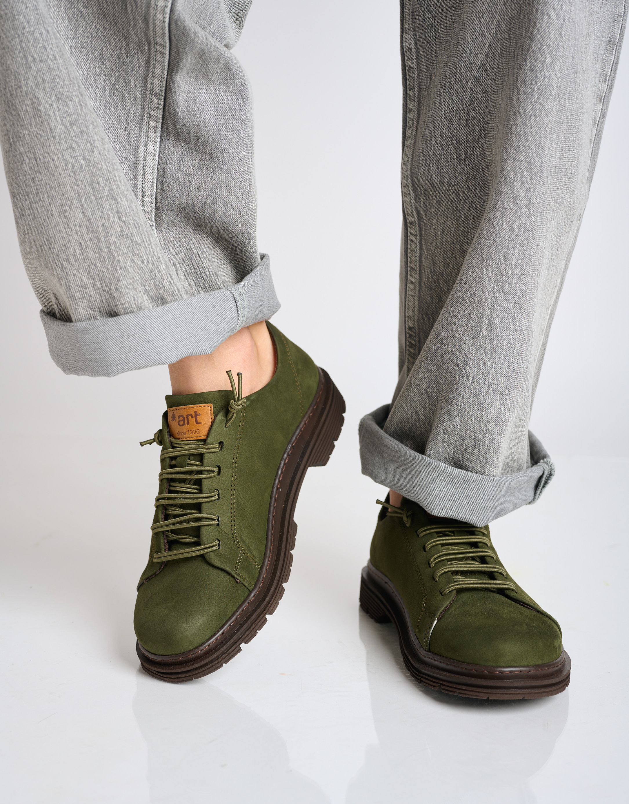 נעלי גברים - Art - נעלי עור BIRMINGHAM - חאקי3