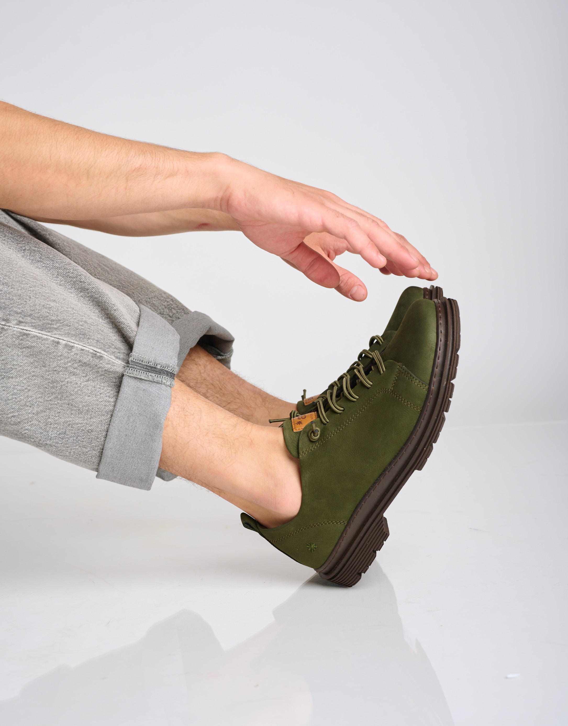 נעלי גברים - Art - נעלי עור BIRMINGHAM - חאקי4