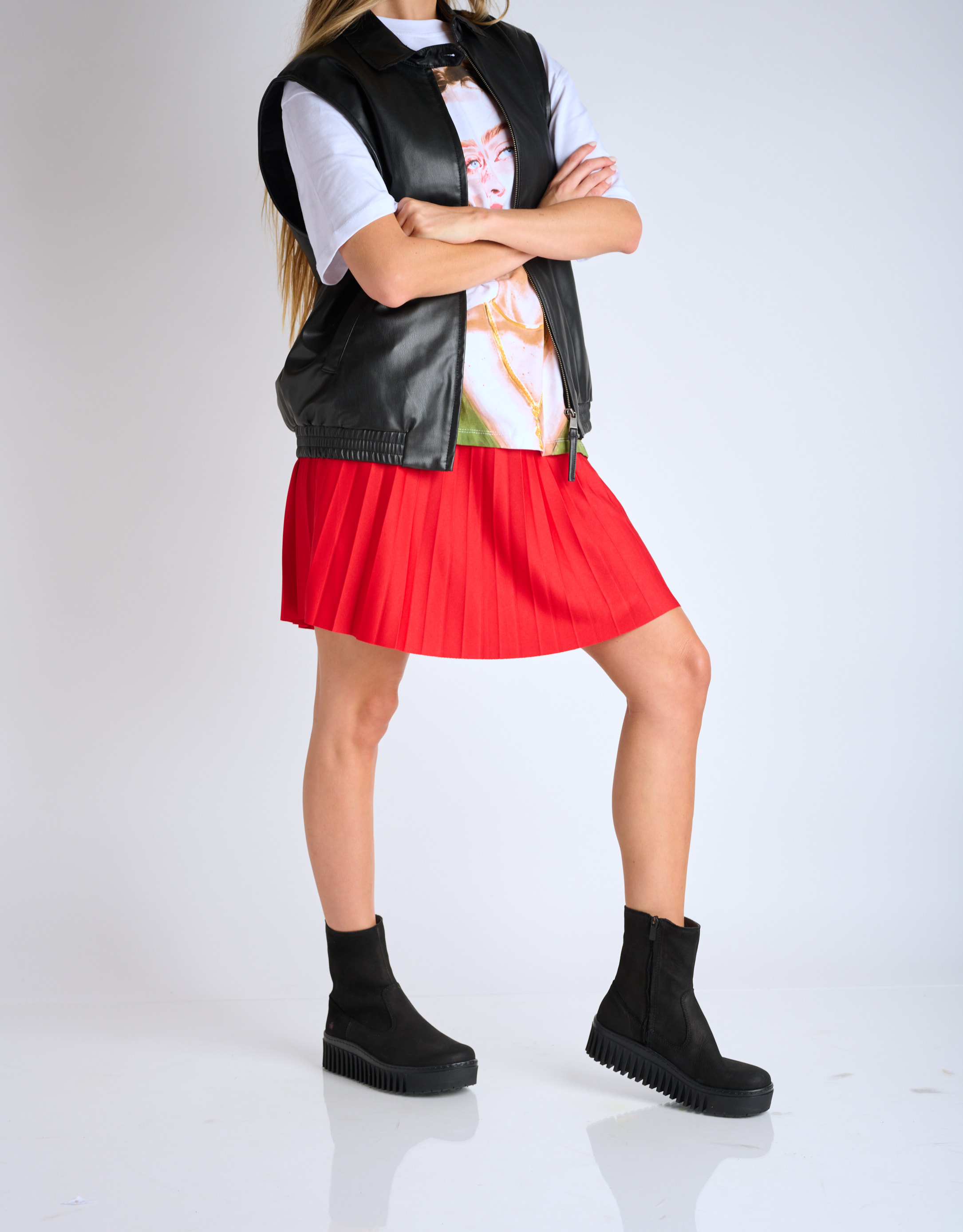 נעלי נשים - Art - מגפוני פלטפורמה BRIGHTON - שחור1