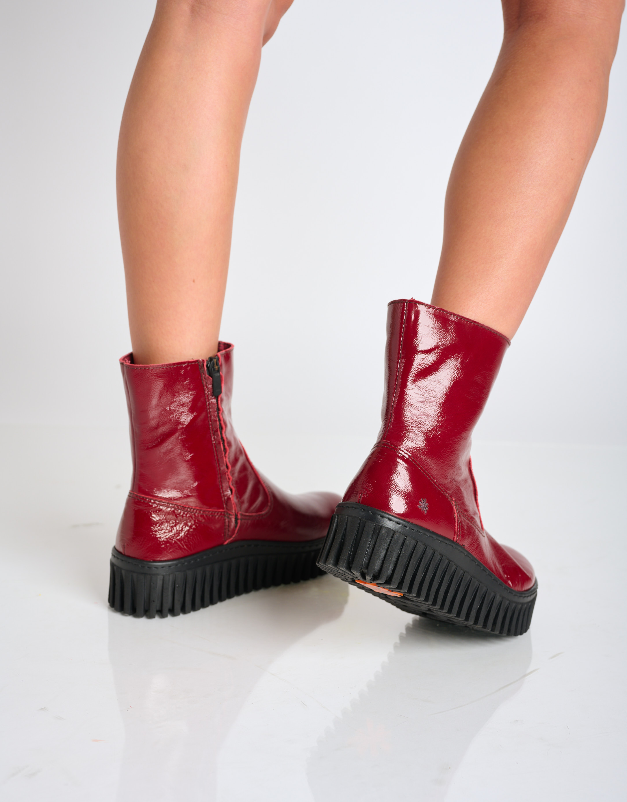 נעלי נשים - Art - מגפונים מבריקים BRIGHTON - בורדו4