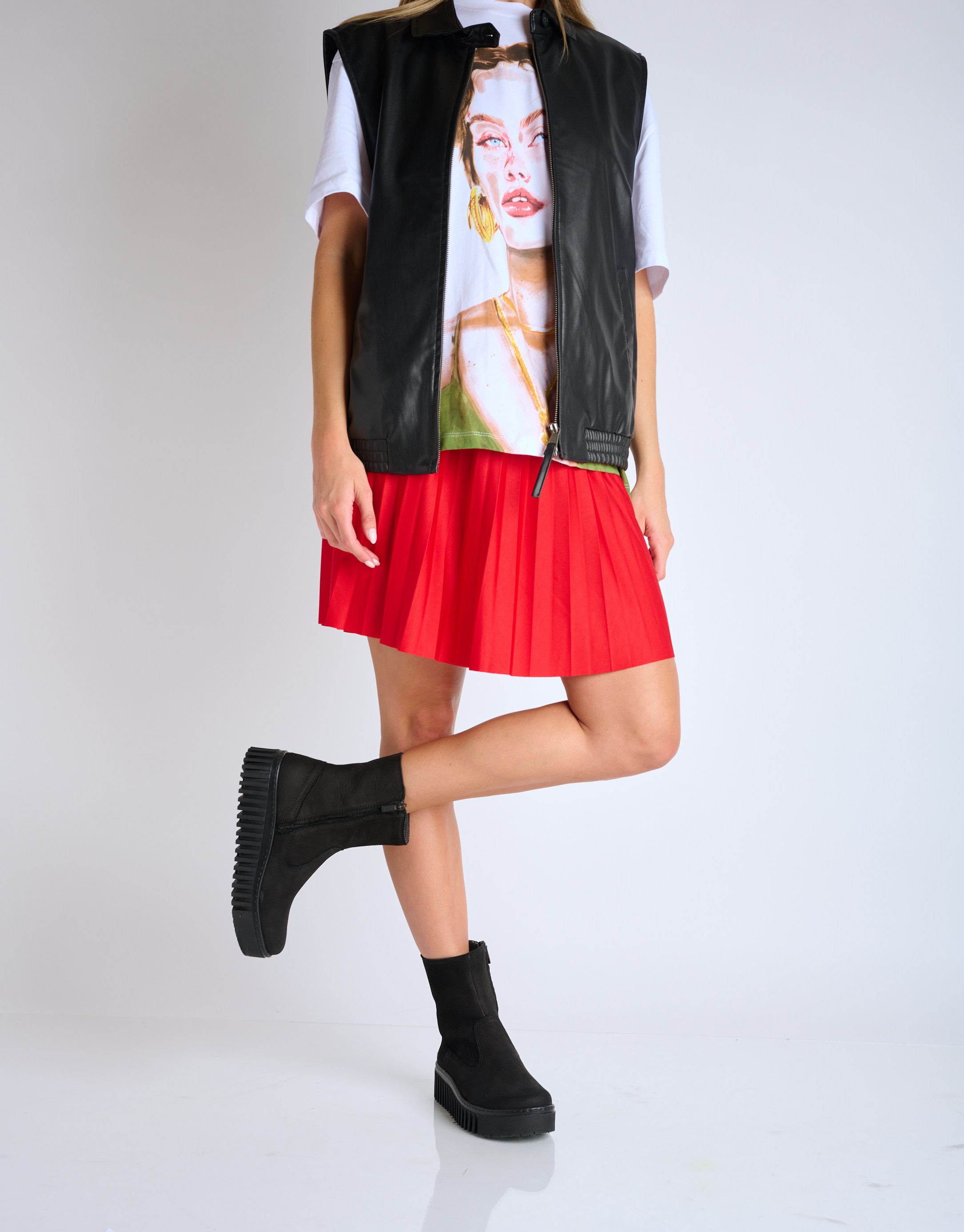 נעלי נשים - Art - מגפוני פלטפורמה BRIGHTON - שחור4