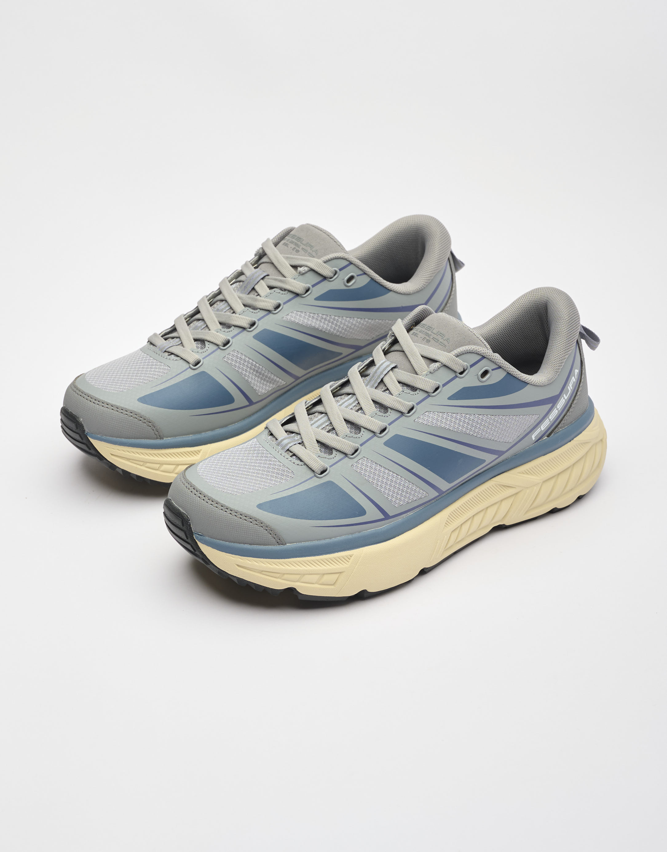 נעלי גברים - Fessura - סניקרס TRAIL SBL - אפור   כחול2