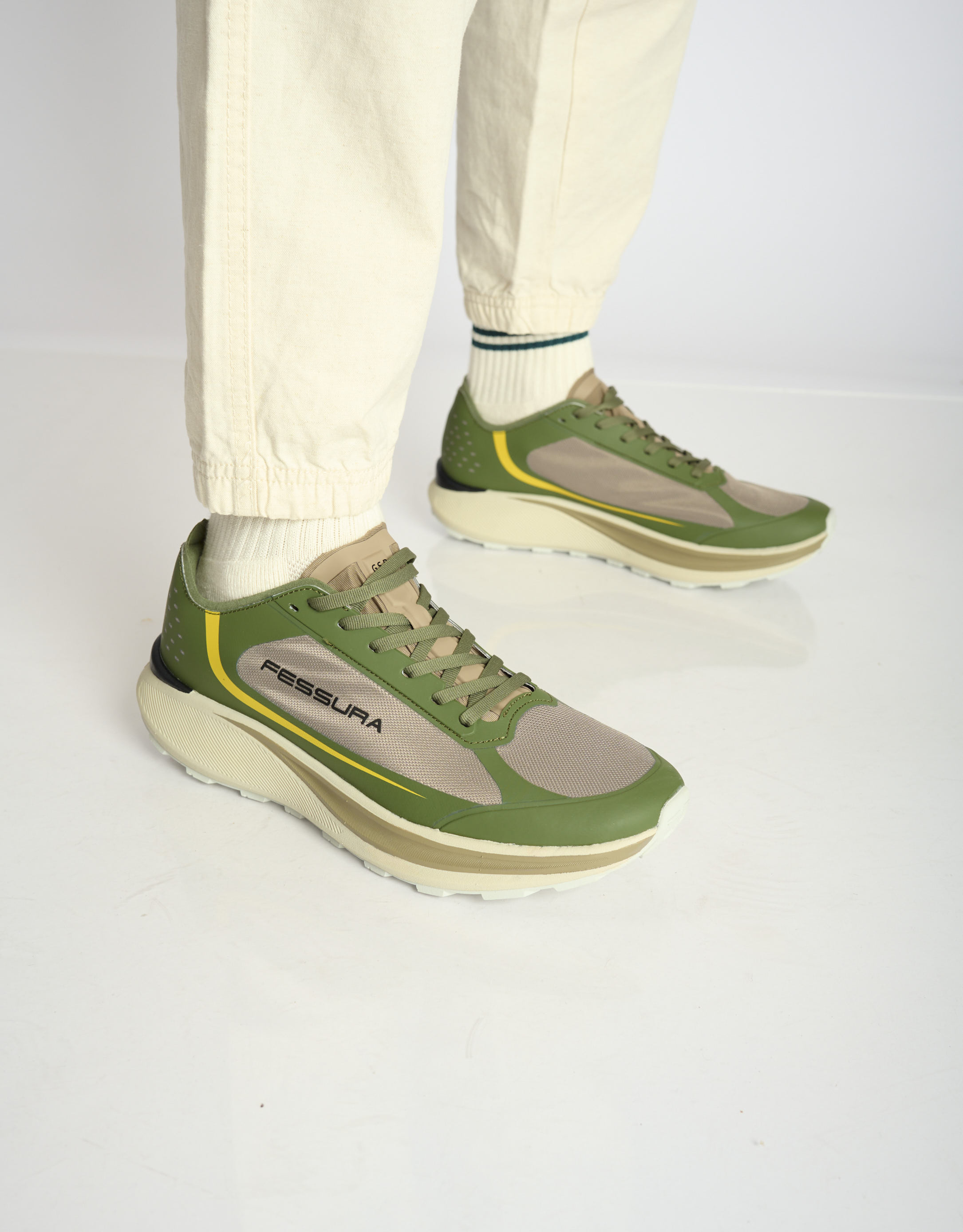 נעלי גברים - Fessura - סניקרס ULTRATRAIL GSR - חאקי3