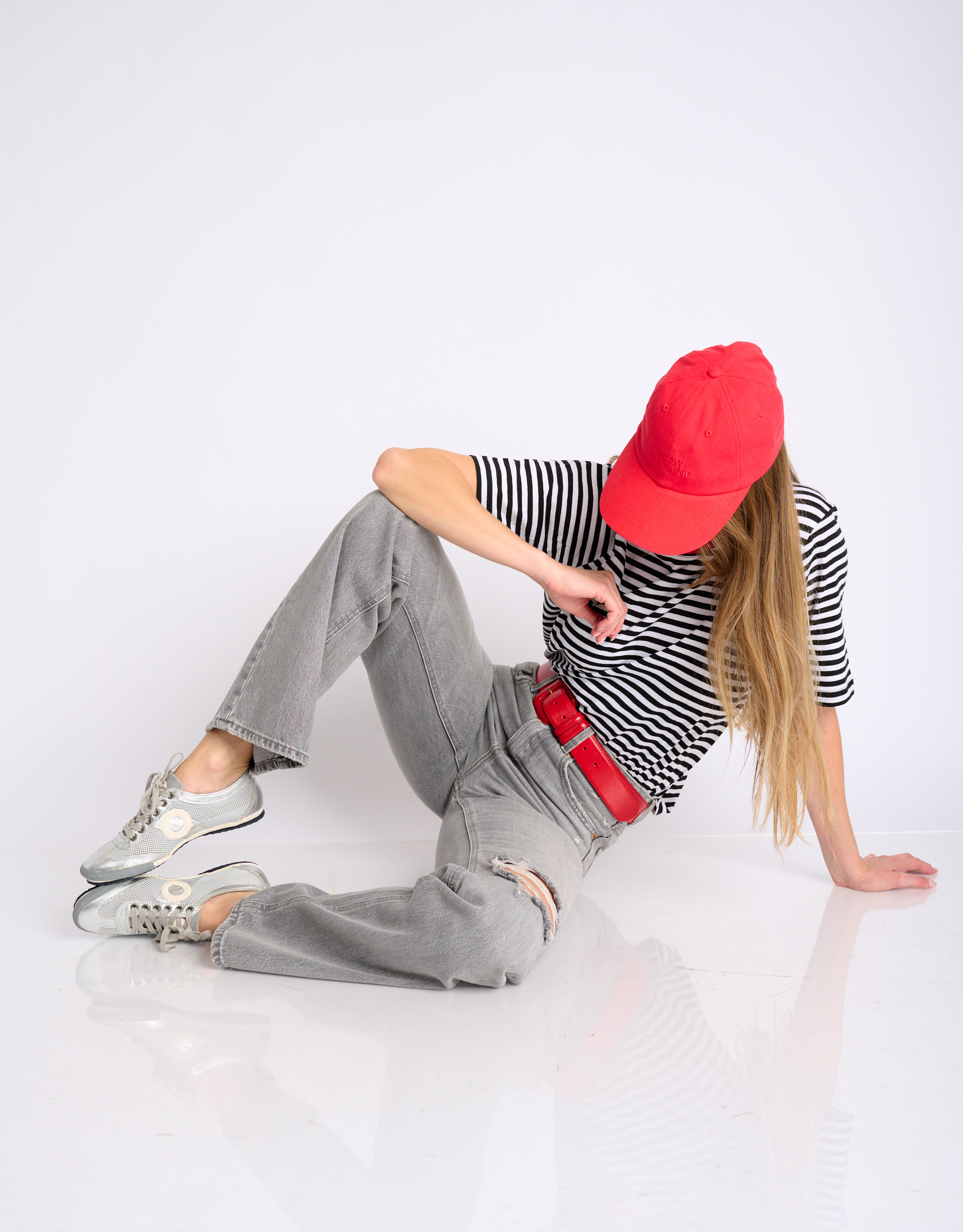 נעלי נשים - Aro - סניקרס מטאליות JOANETA - כסף3