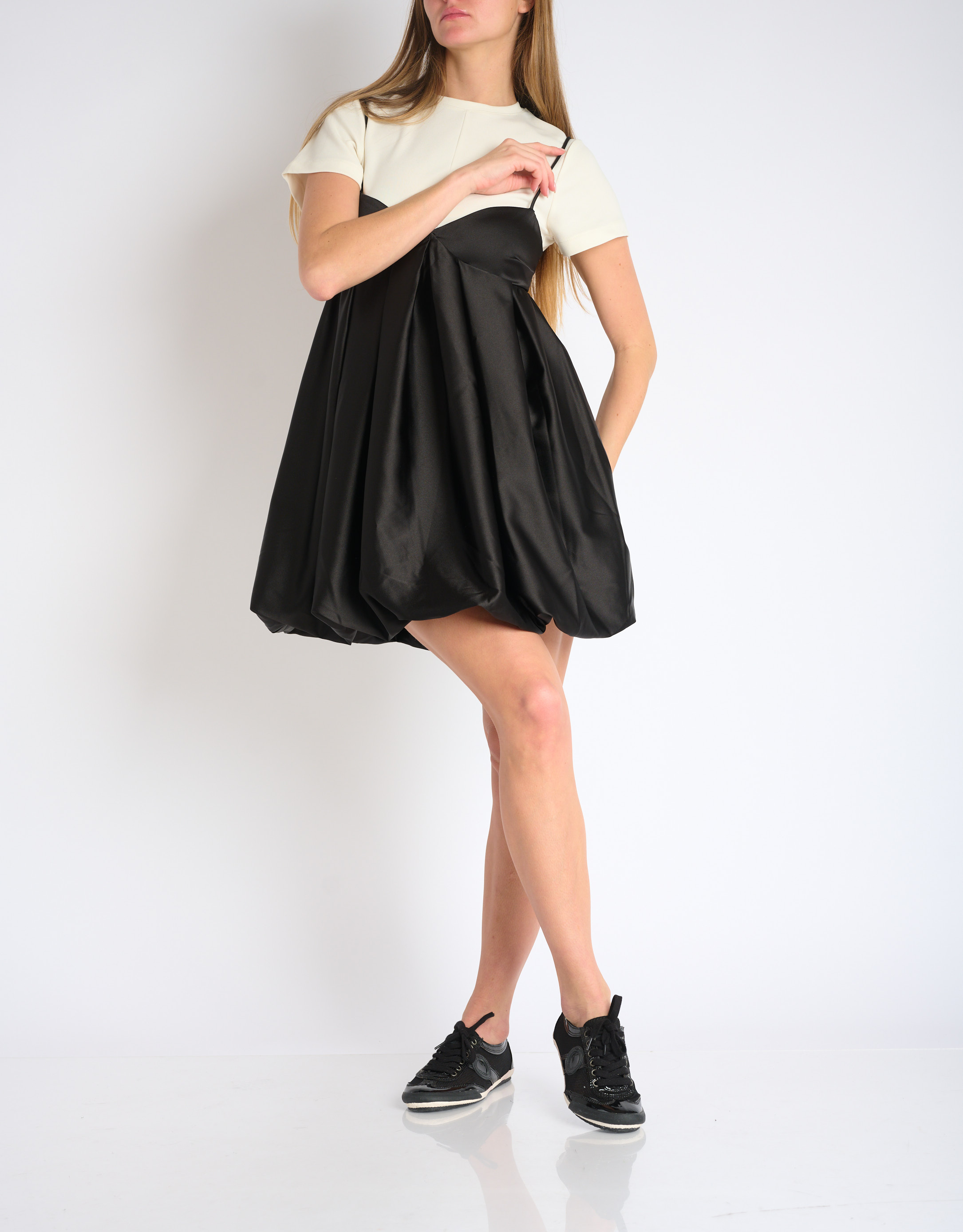 נעלי נשים - Aro - סניקרס לק  JOANETA - שחור3