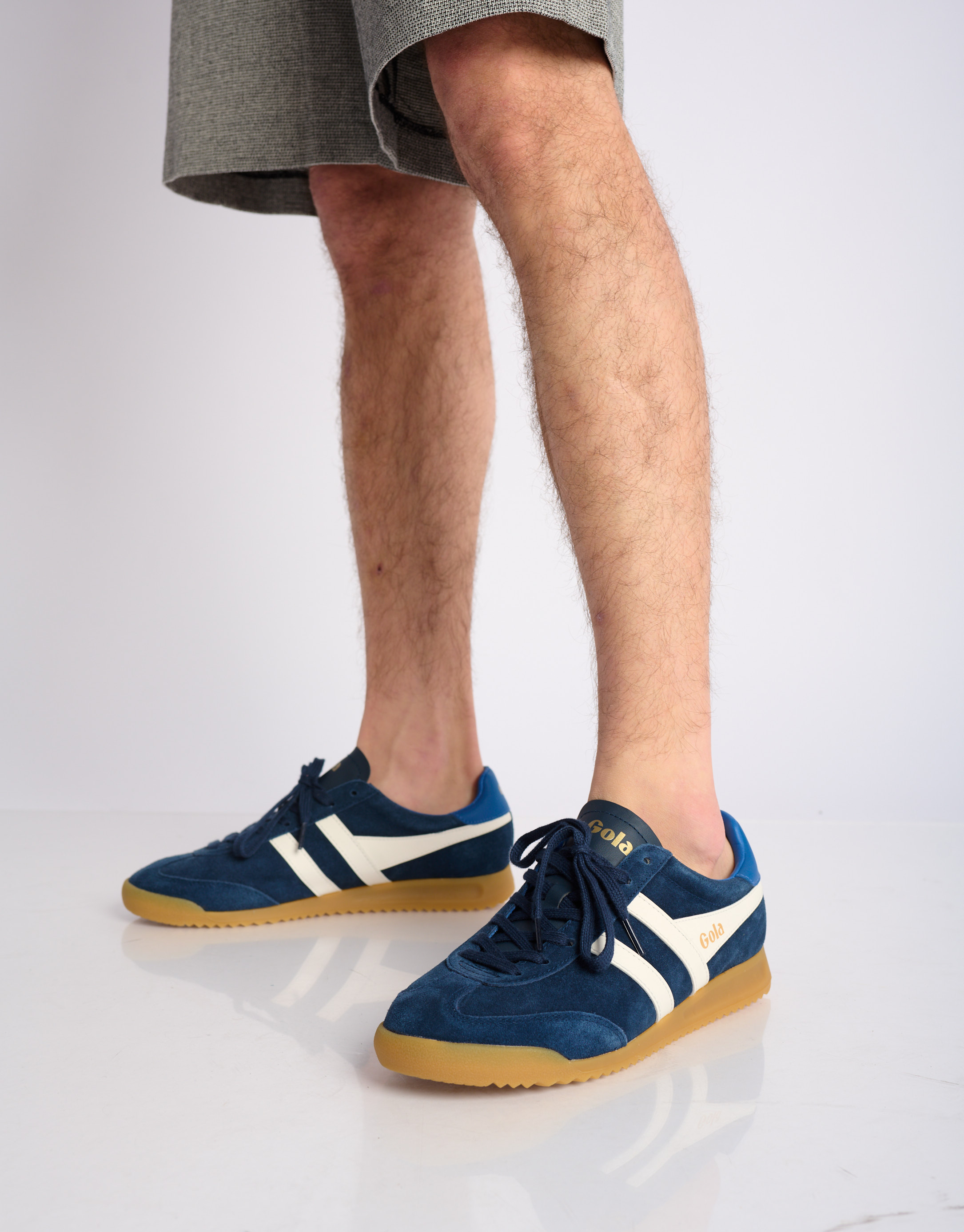 נעלי גברים - Gola - סניקרס זמש TORPEDO - כחול3