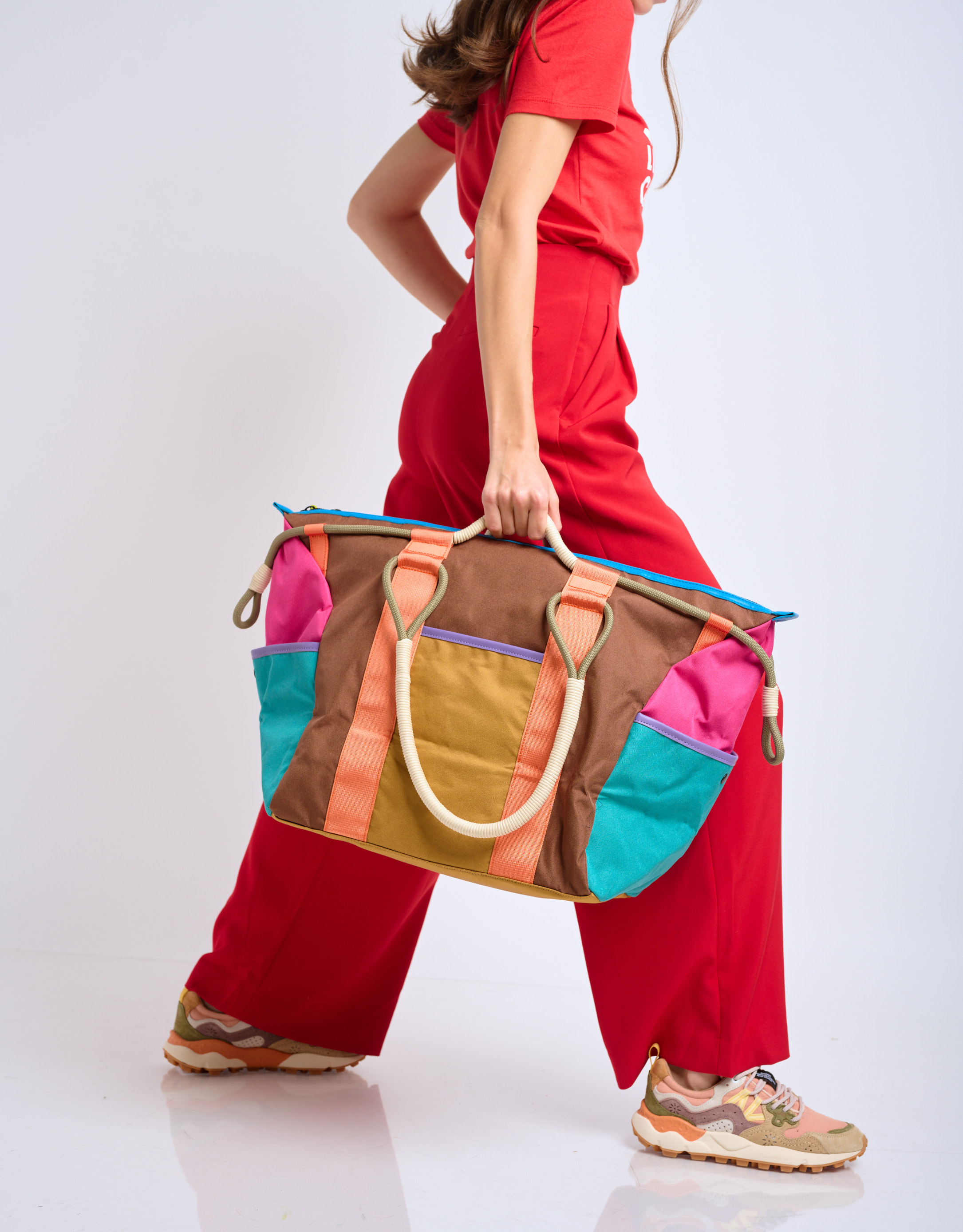 נעלי נשים - Flower Mountain - תיק צד גדול WEEKEND - חרדל1