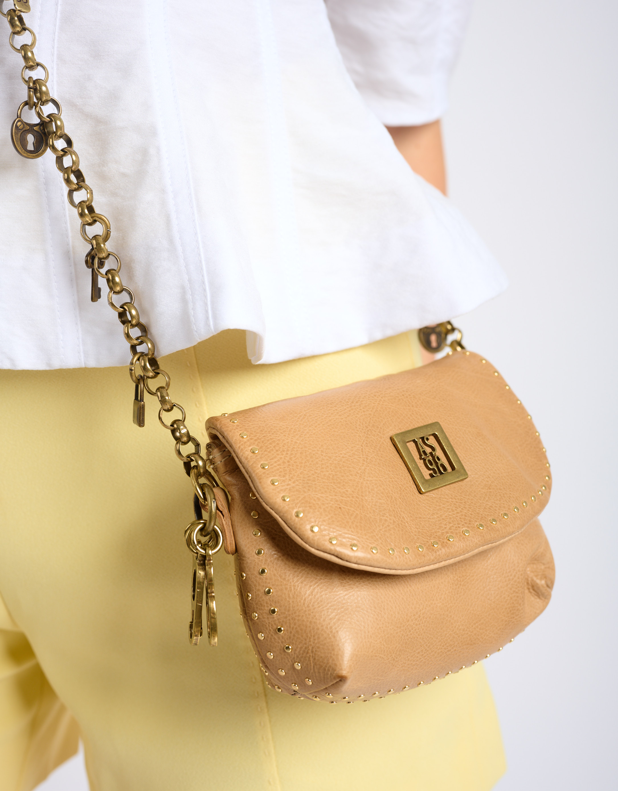 נעלי נשים - A.S. 98 - MAGGIA תיק ארנק קטן - בז'1