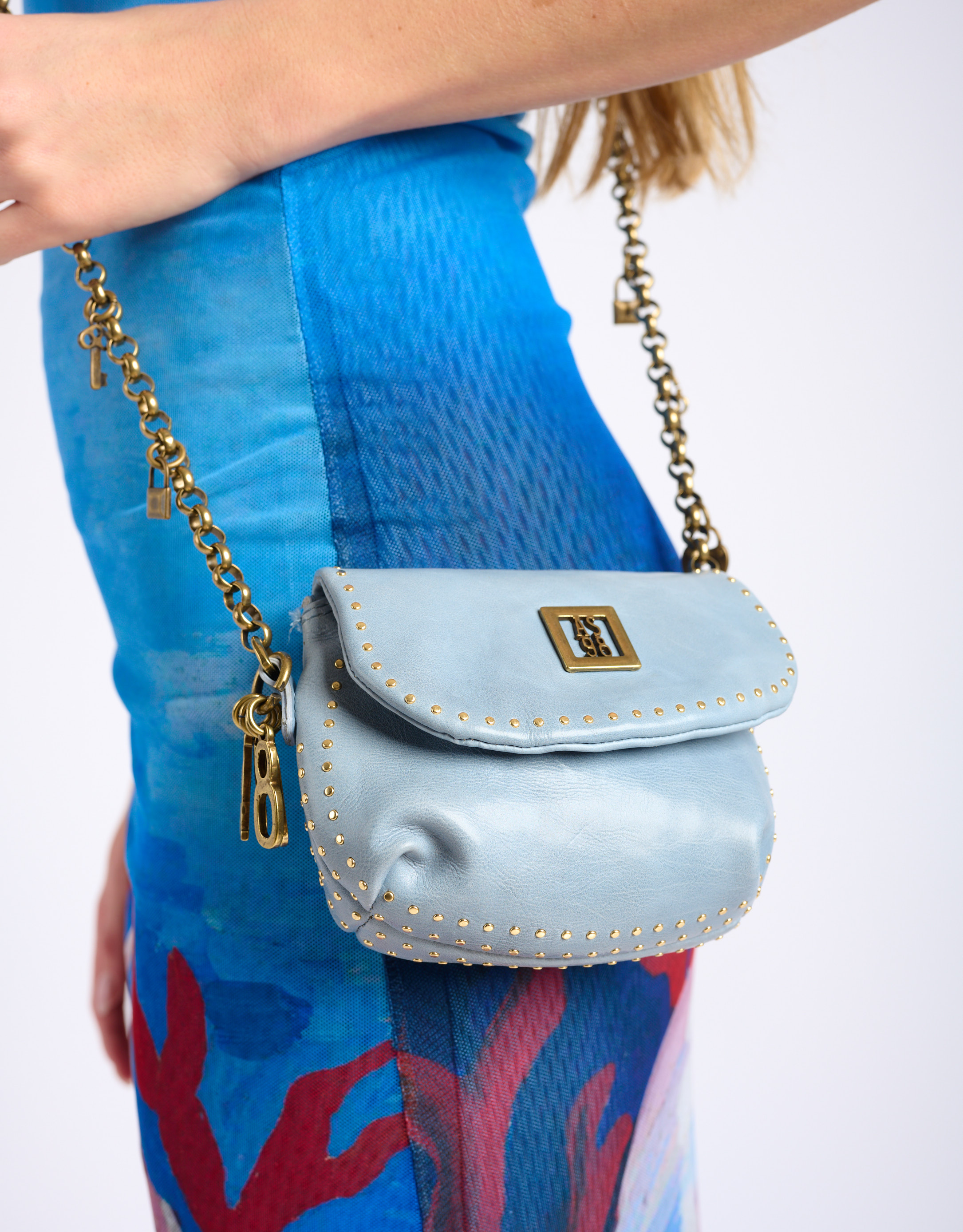 נעלי נשים - A.S. 98 - MAGGIA תיק ארנק קטן - תכלת1