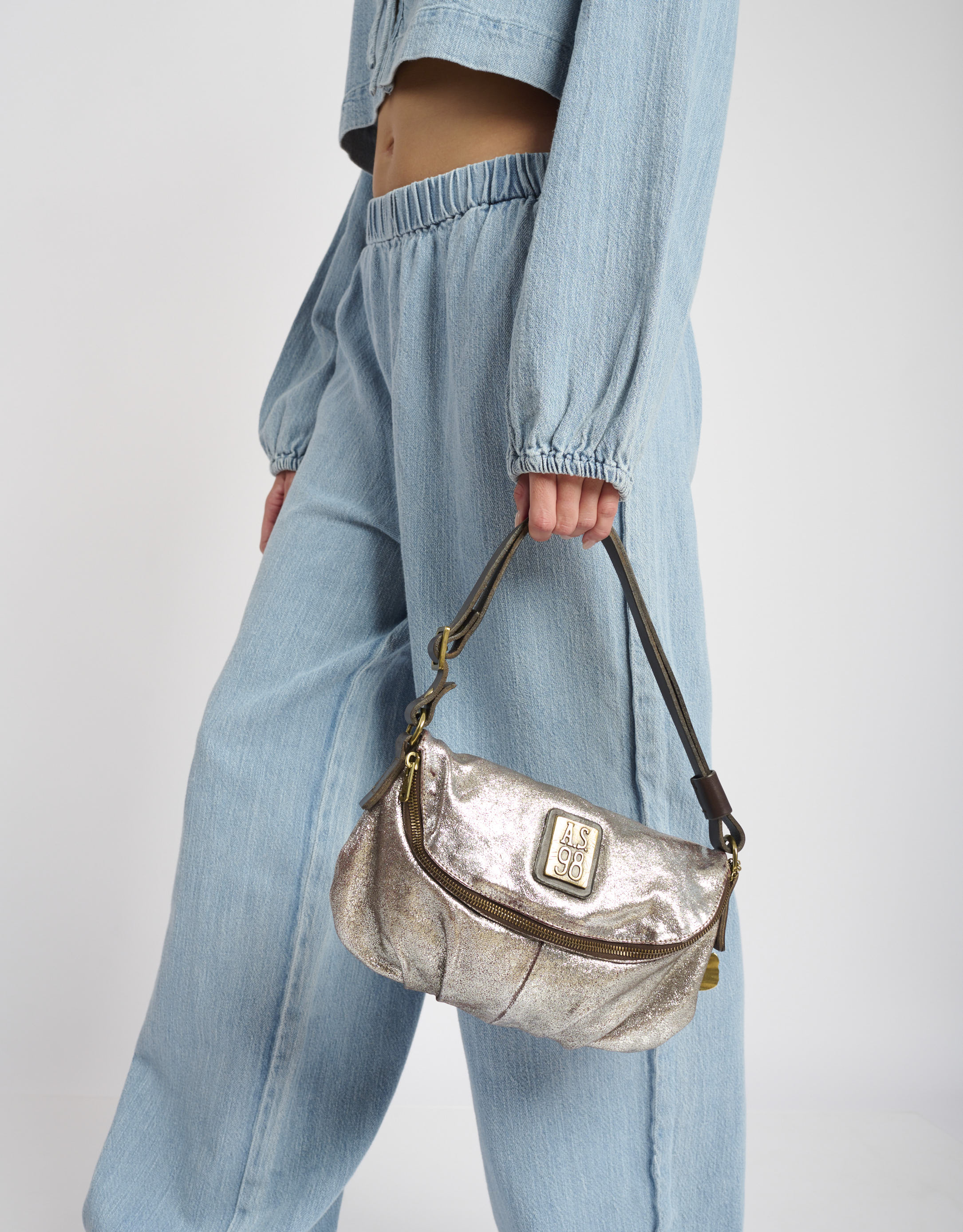 נעלי נשים - A.S. 98 - תיק צד קטן CARMINE - כסף1