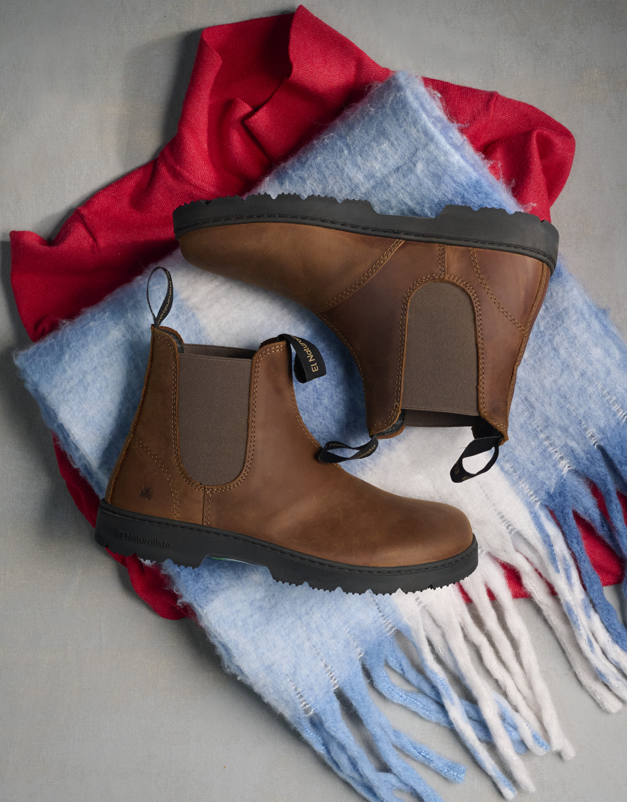 נעלי נשים - El Naturalista - מגפוני צ'לסי NOMADA - חום1