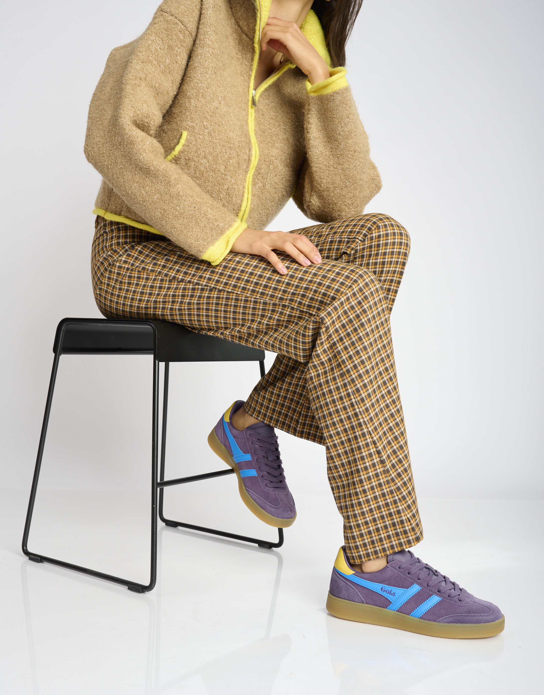 נעלי נשים - Gola - סניקס זמש צבעוני VIPER - סגול3