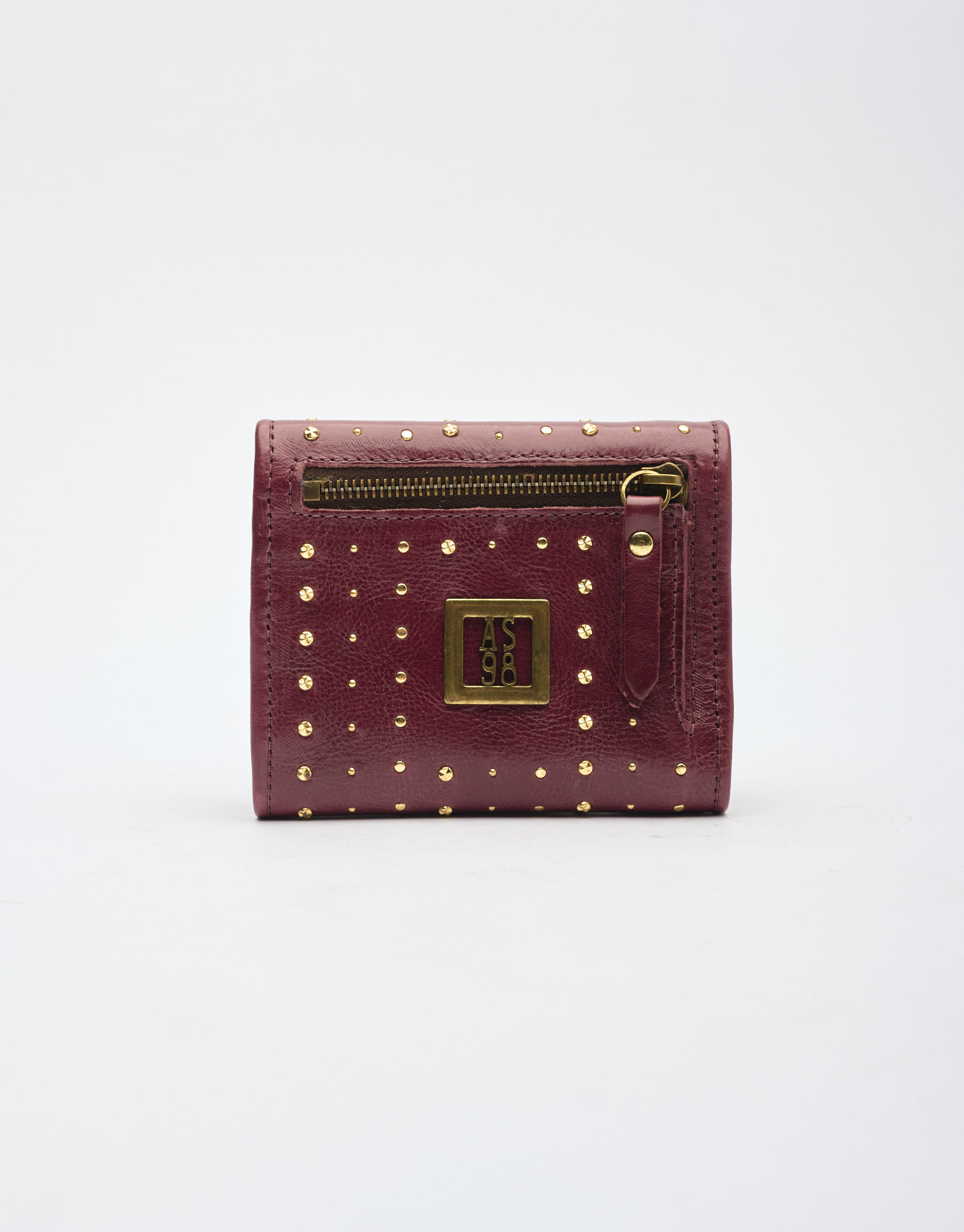 נעלי נשים - A.S. 98 - ארנק ניטים קטן - בורדו3