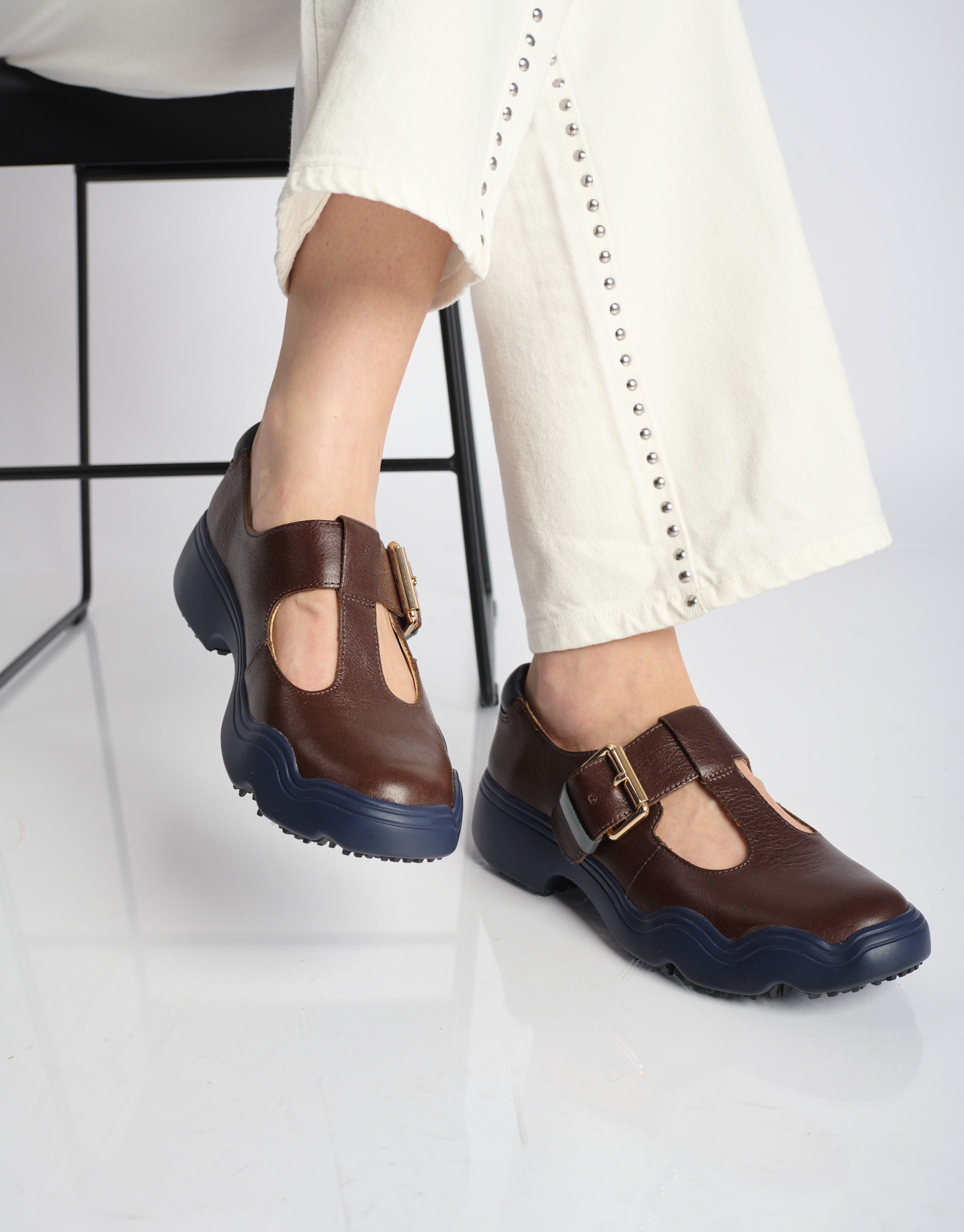 נעלי נשים - 4CCCCEES - נעלי בובה SANHO TIBA - חום1