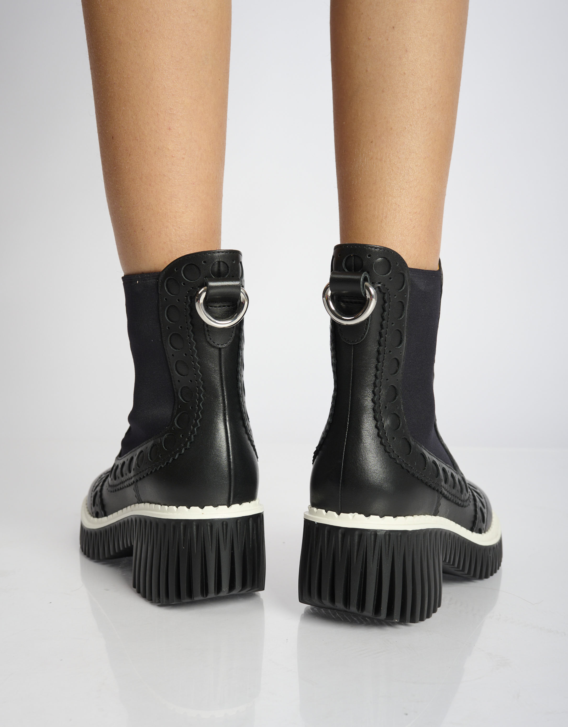 נעלי נשים - 4CCCCEES - מגפוני עור PLITA CILLO - שחור4