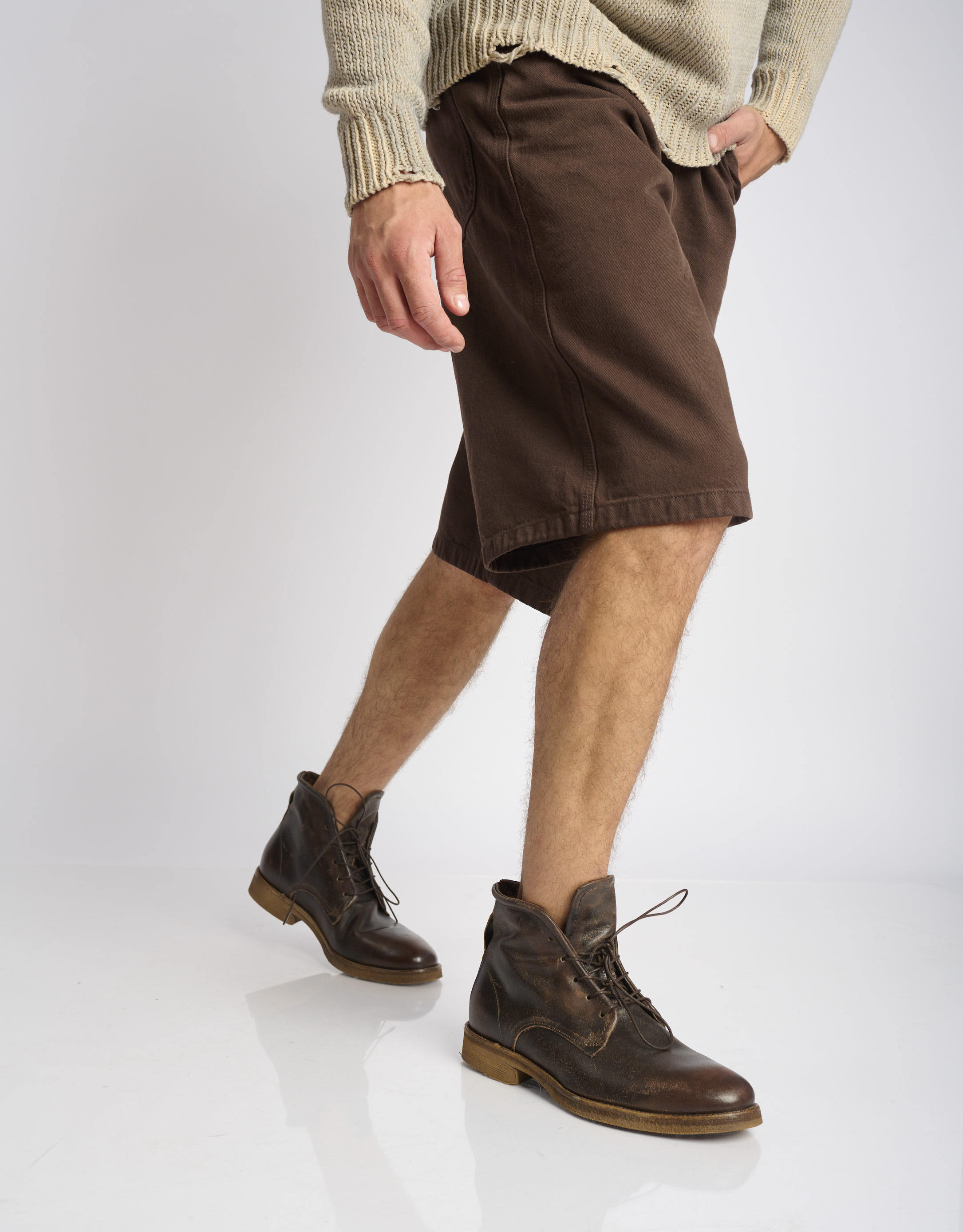 נעלי גברים - A.S. 98 - נעליים גבוהות CARRY B - חום2