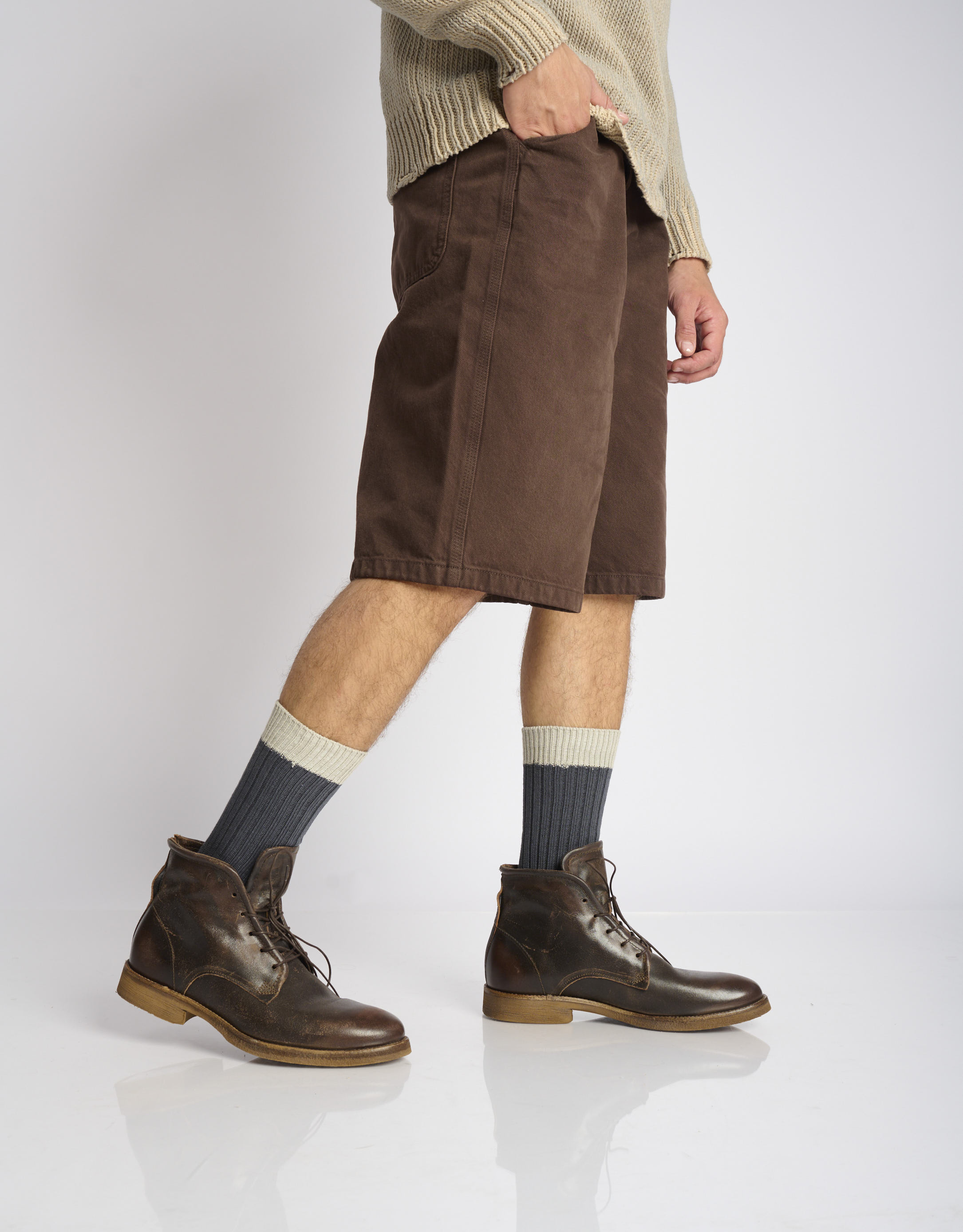 נעלי גברים - A.S. 98 - נעליים גבוהות CARRY B - חום4