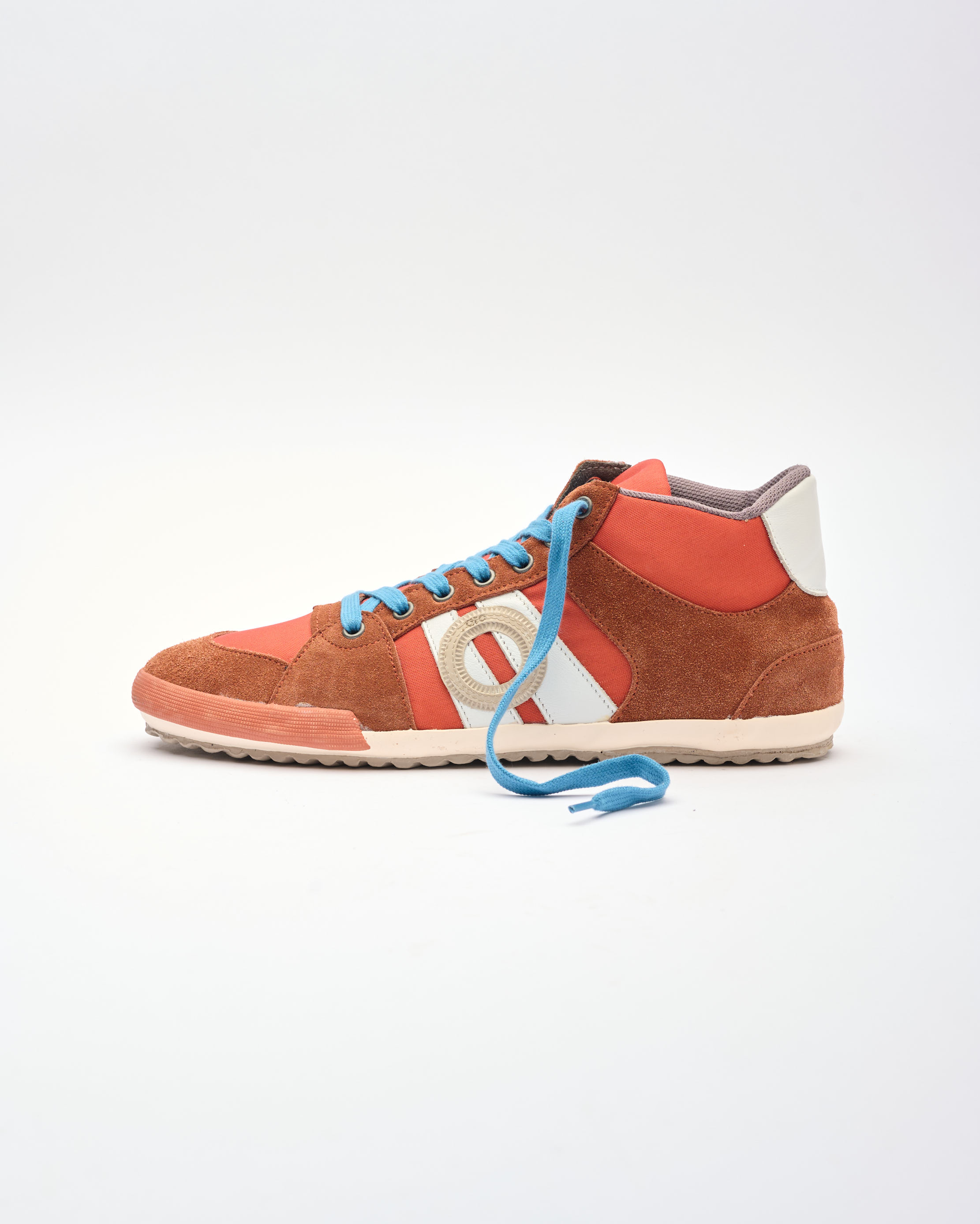 נעלי גברים - Aro - סניקרס גבוהות בד ועור IDO - חמרה2