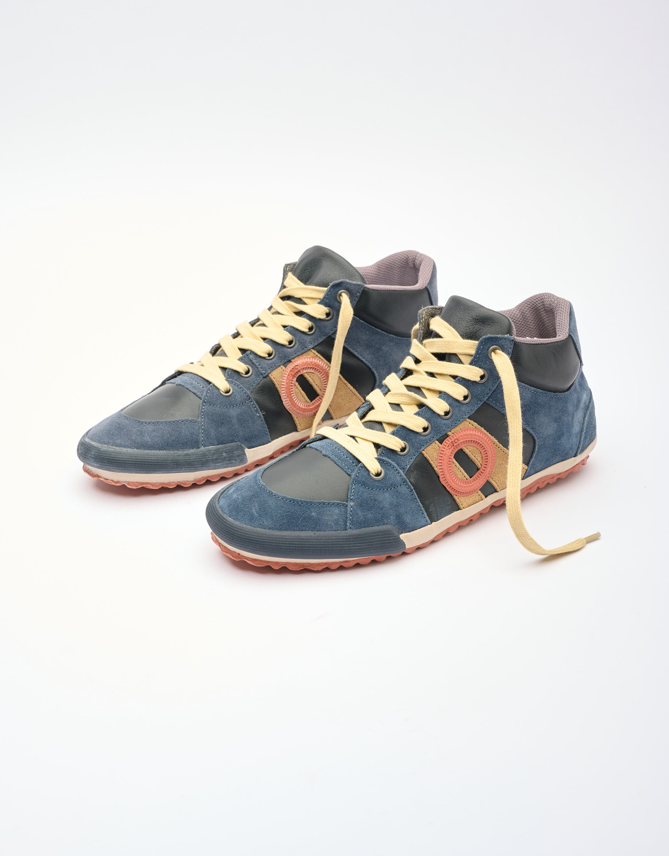 נעלי נשים - Aro - סניקרס גבוהות מעור  IDO - כחול1