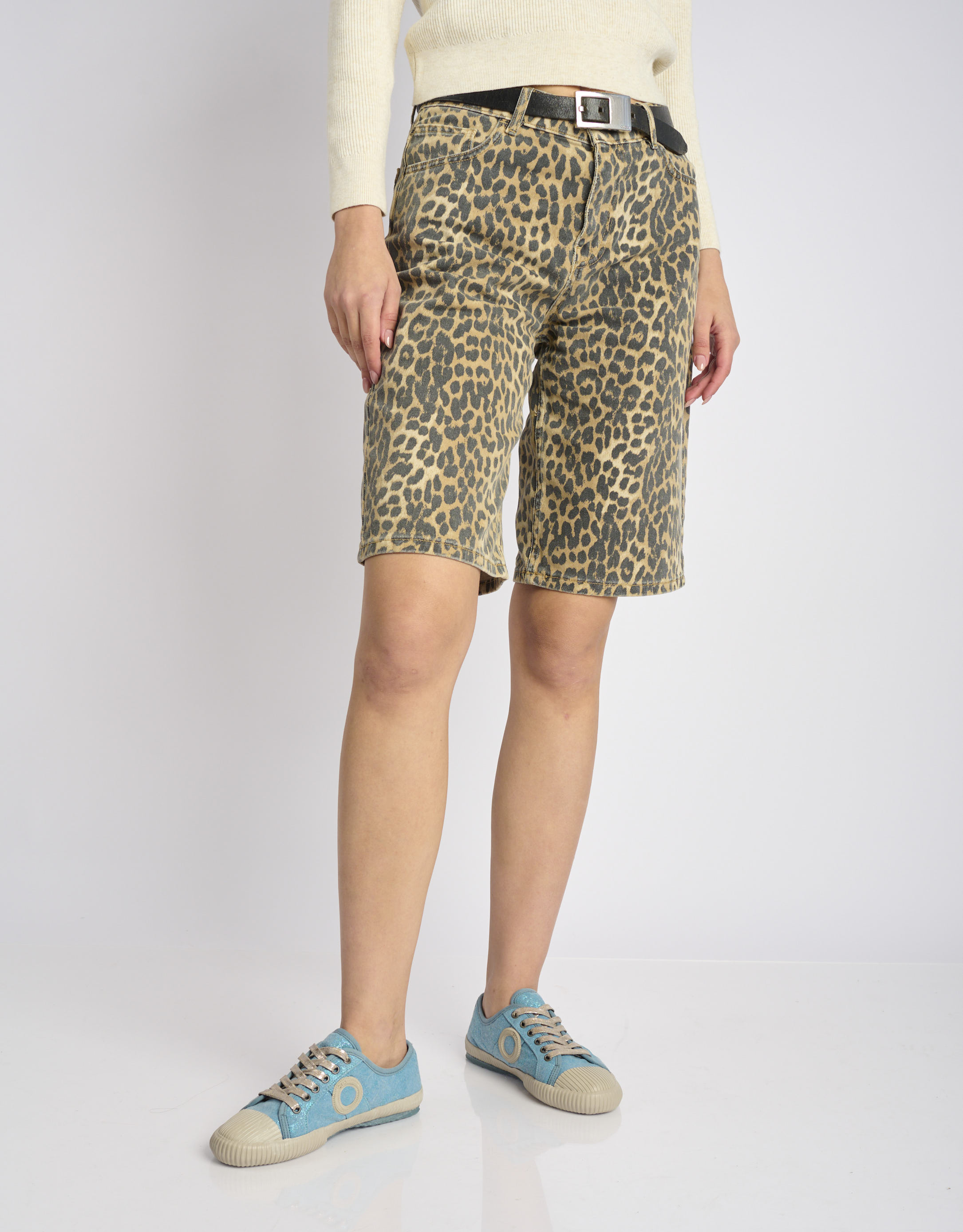 נעלי נשים - Aro - סניקרס מנצנצות CHARLIE - כחול2