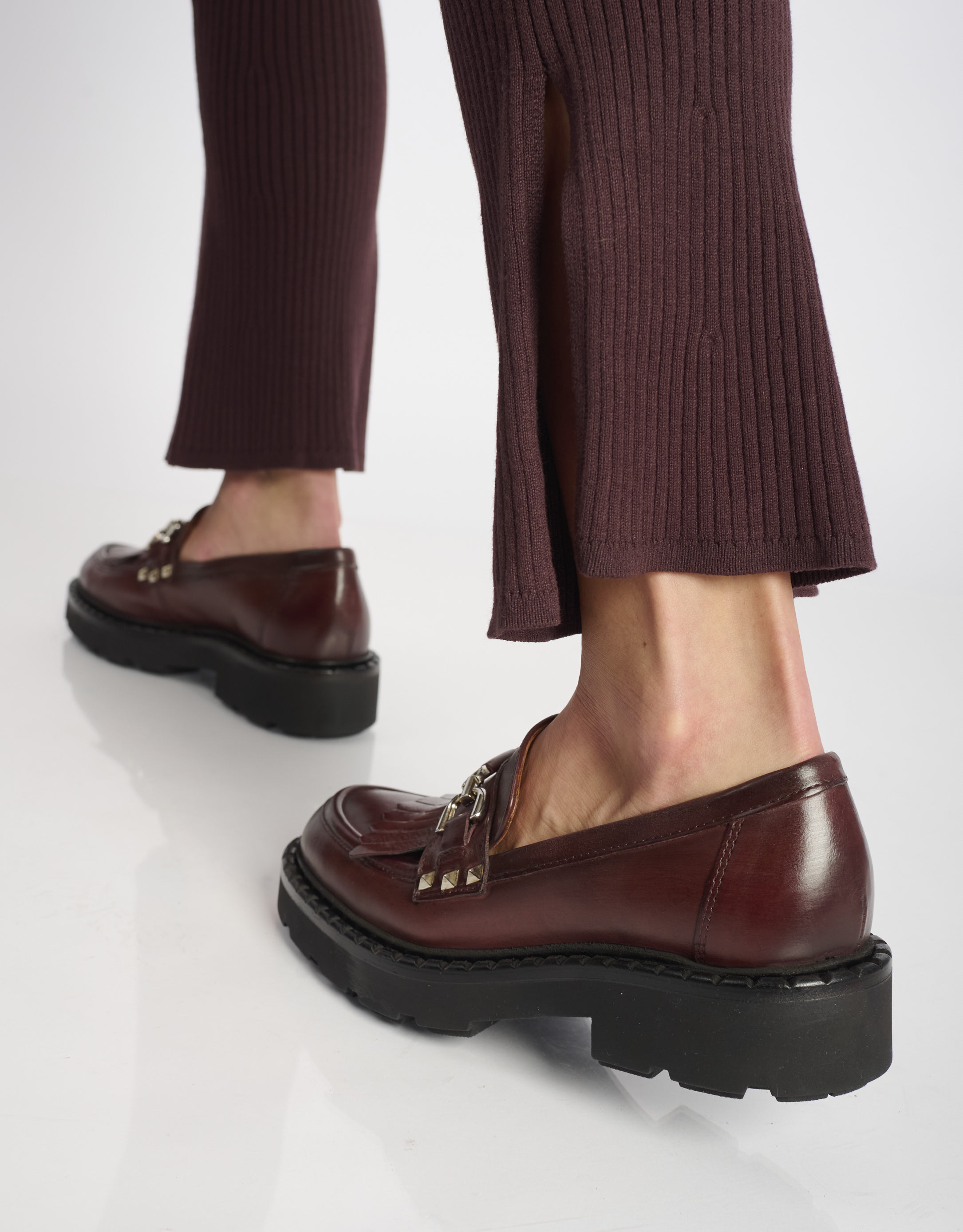 נעלי נשים - Mjus - נעלי מוקסין REBECCA - בורדו1